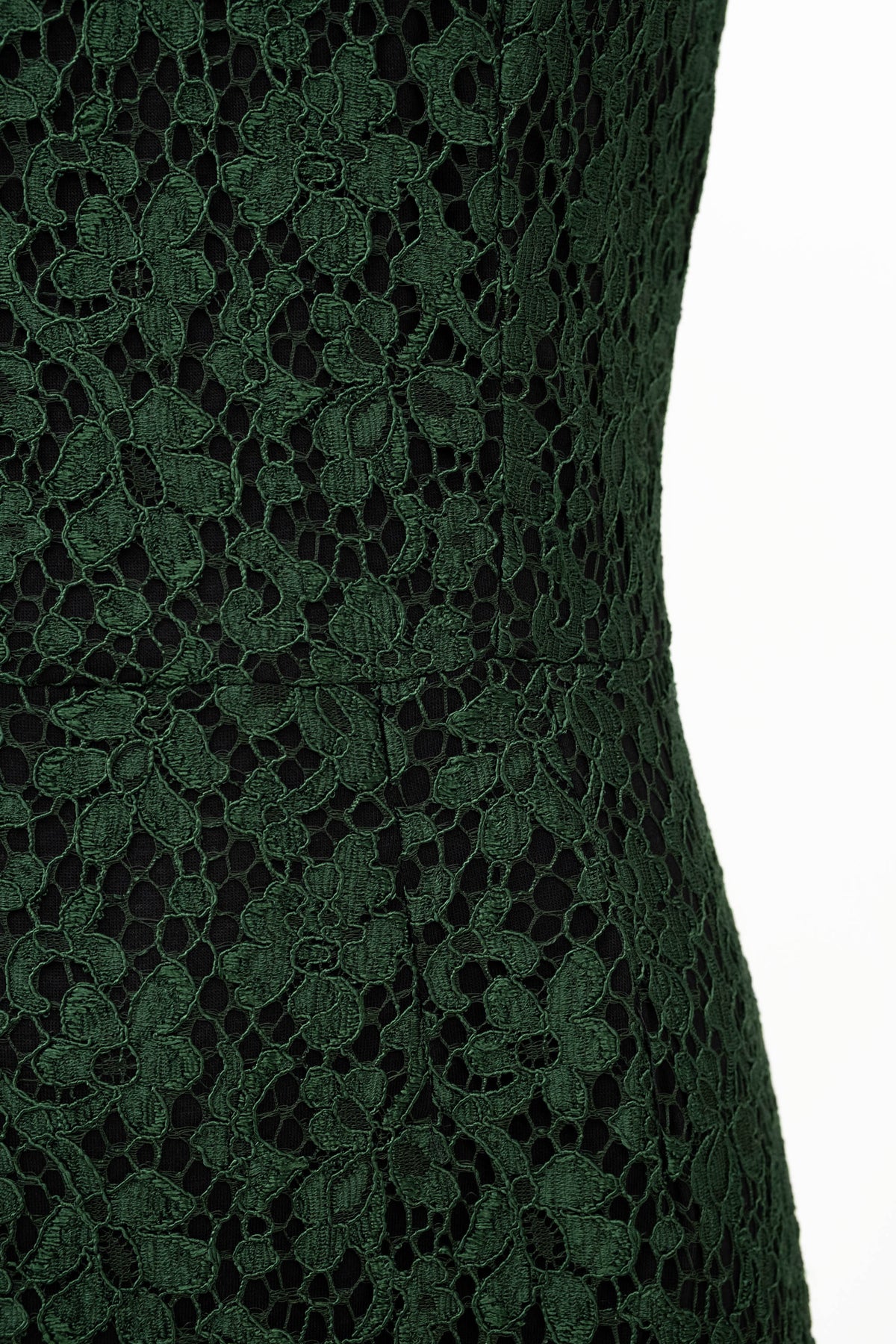 Dolce & Gabbana Green Lace Body Con Sleeveless Dress