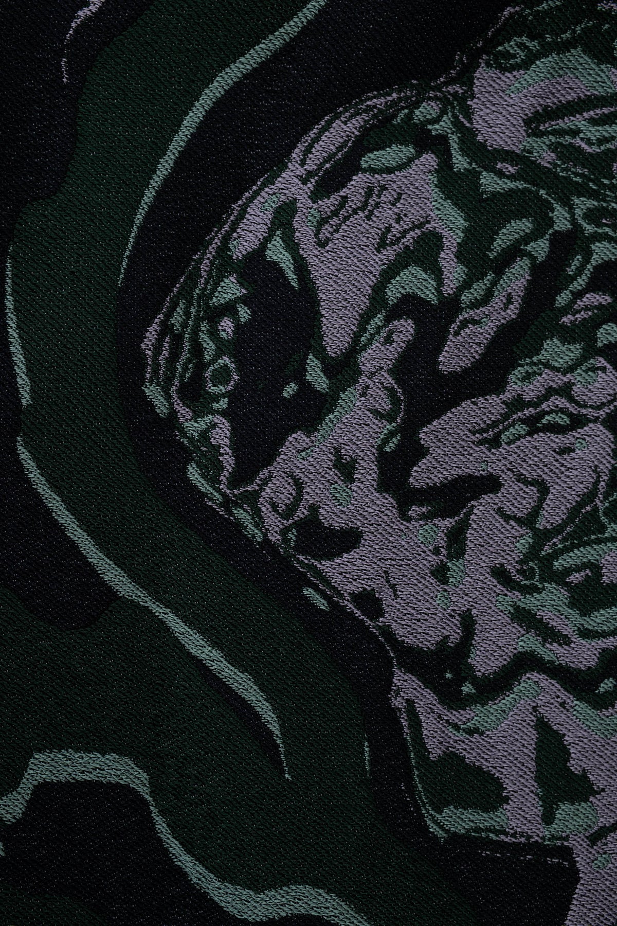 Dries Van Noten Green Floral Soni Abstract Jacquard A Line Skirt Size 34