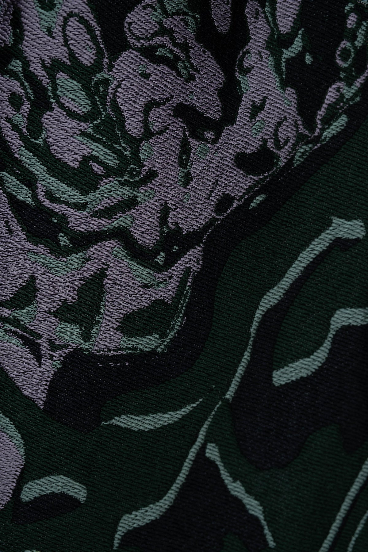 Dries Van Noten Green Floral Soni Abstract Jacquard A Line Skirt Size 34