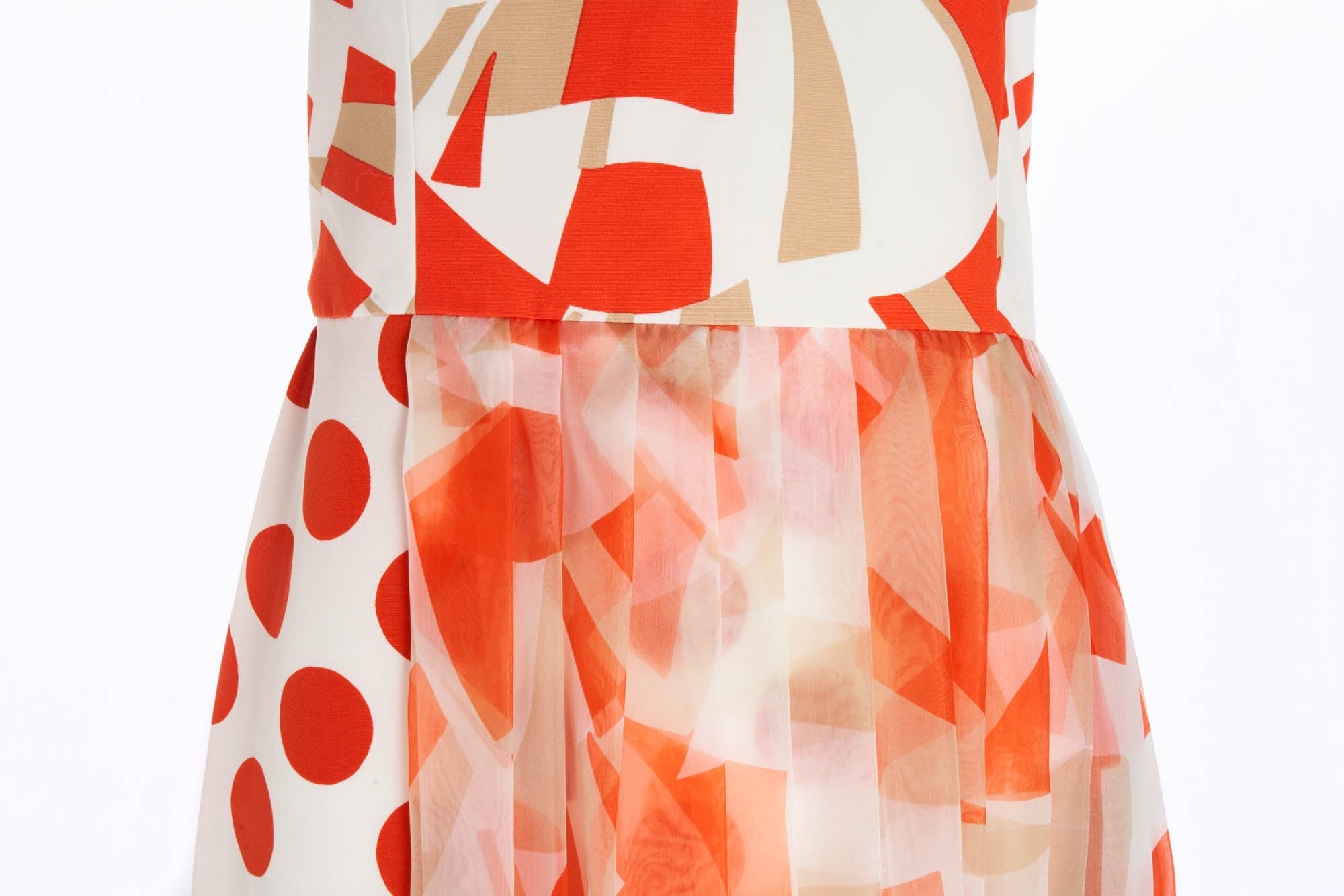 Fendi Abito Fragment 3D Strapless Gown 2014