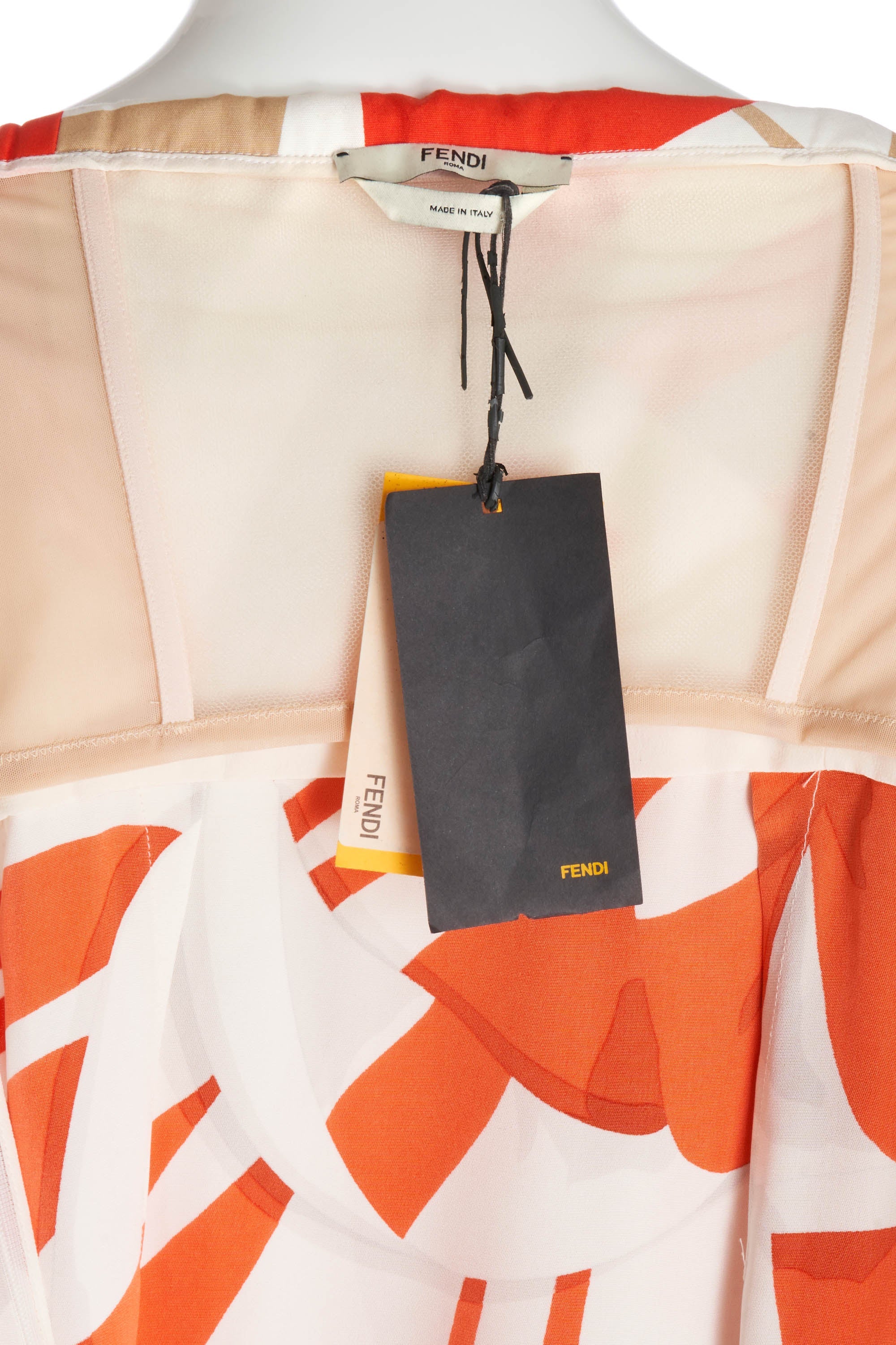 Fendi Abito Fragment 3D Strapless Gown 2014 - Foxy Couture Carmel