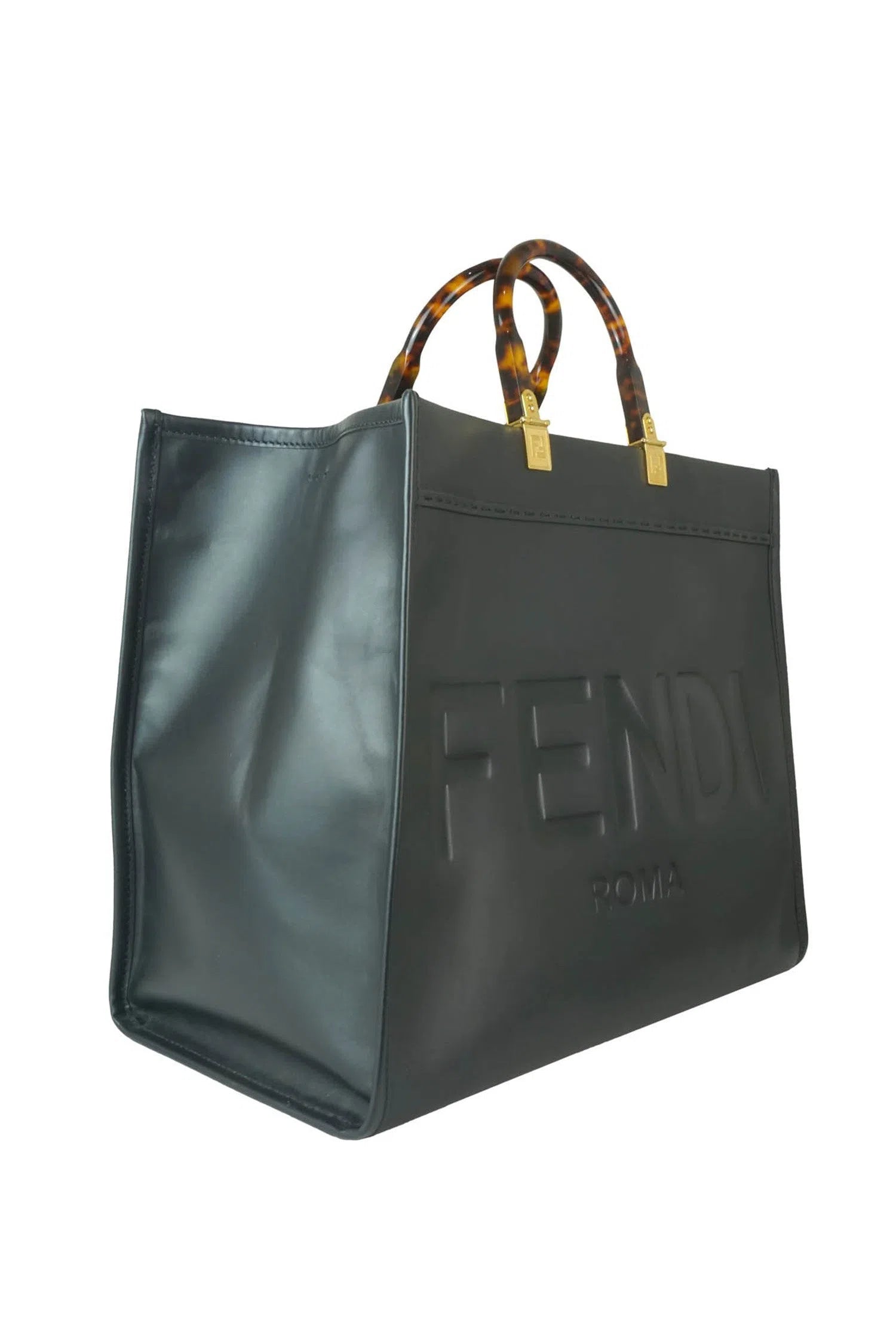 Fendi Large Sunshine Shopper Tote Bag - Foxy Couture Carmel