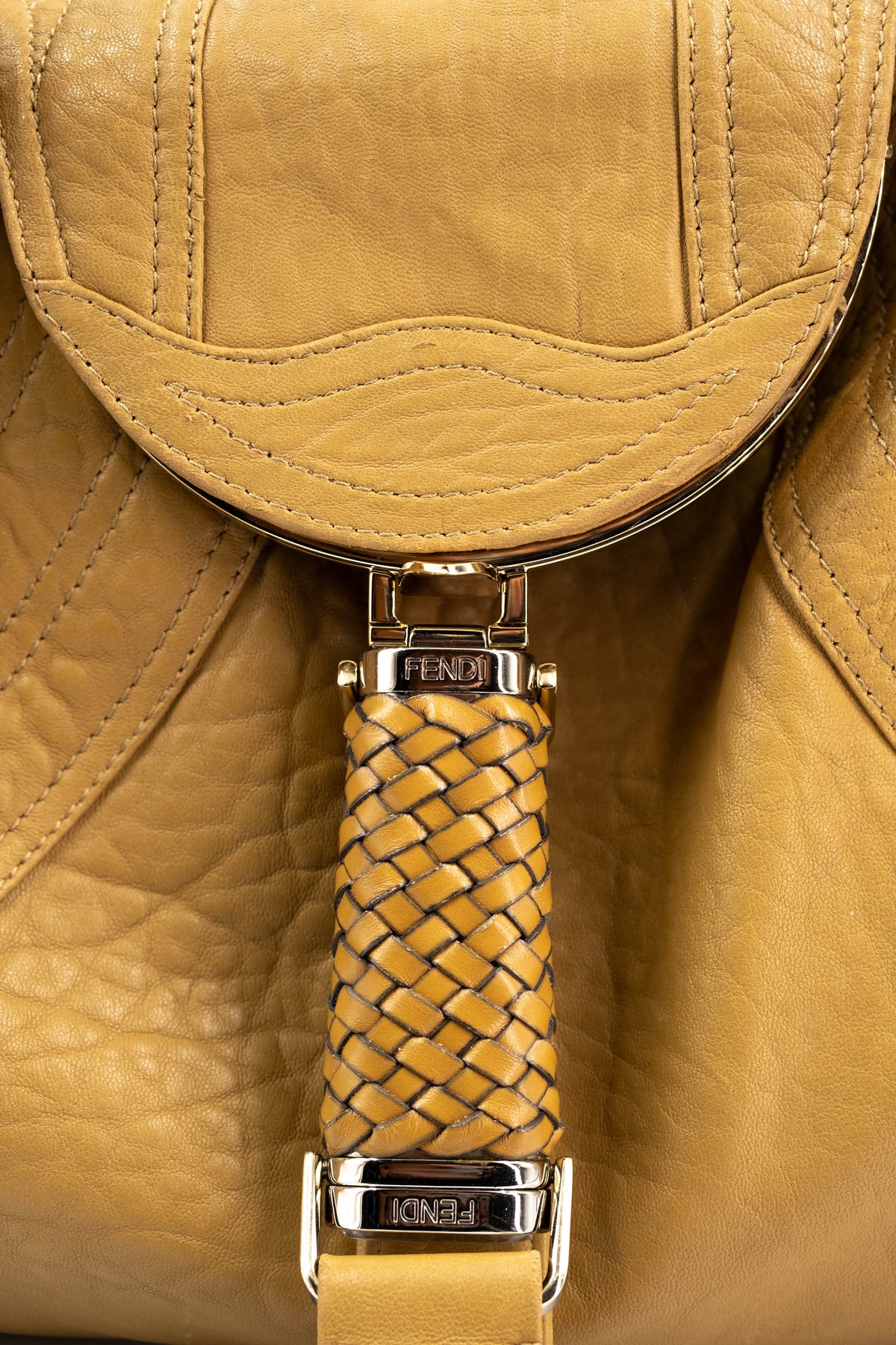 Fendi Light Brown Spy Bag Purse