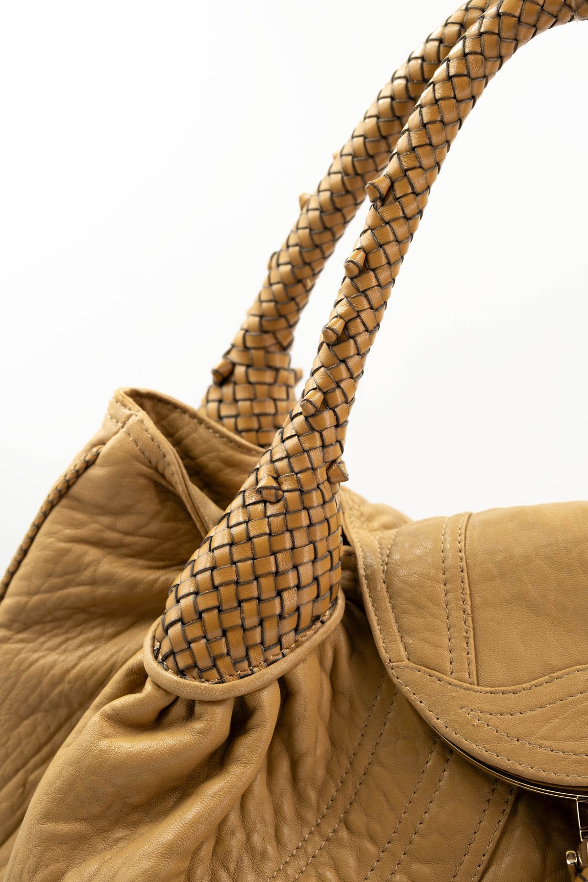 Fendi Light Brown Spy Bag Purse