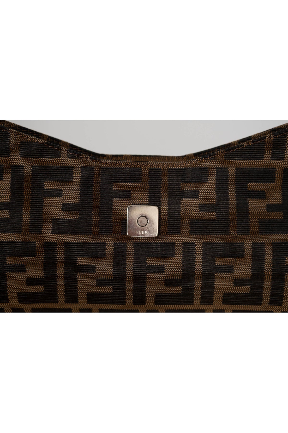 Fendi Baguette Shoulder Bag Long Strap Zucca Pattern Y2K