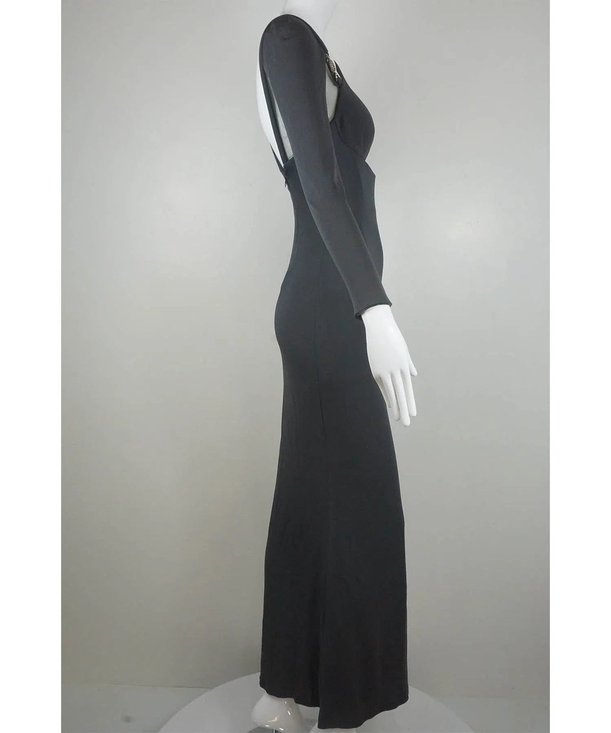 Gianni Versace Vintage Jersey Cut Out Gown 1990&#39;s