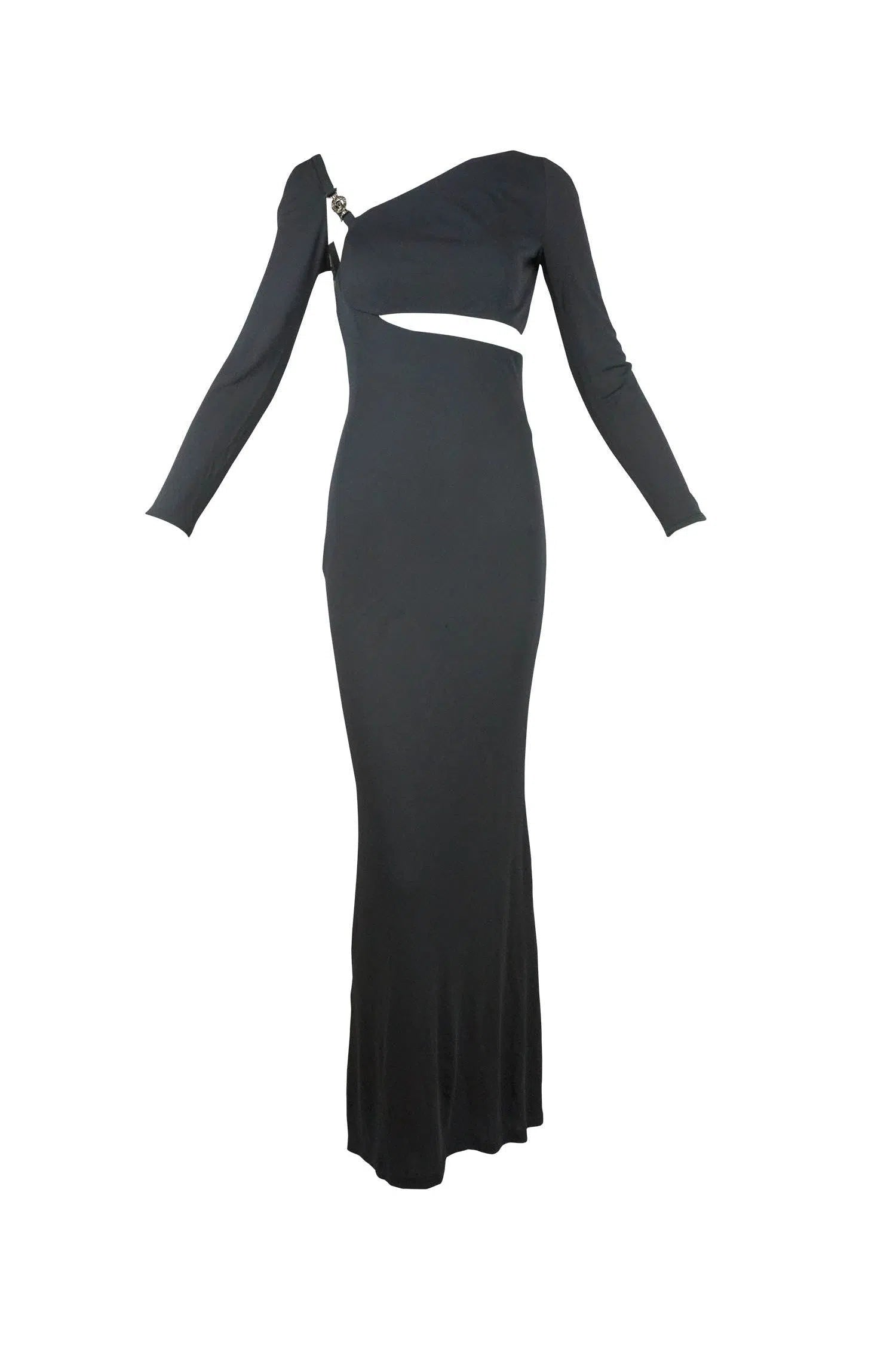 Gianni Versace Vintage Jersey Cut Out Gown 1990's