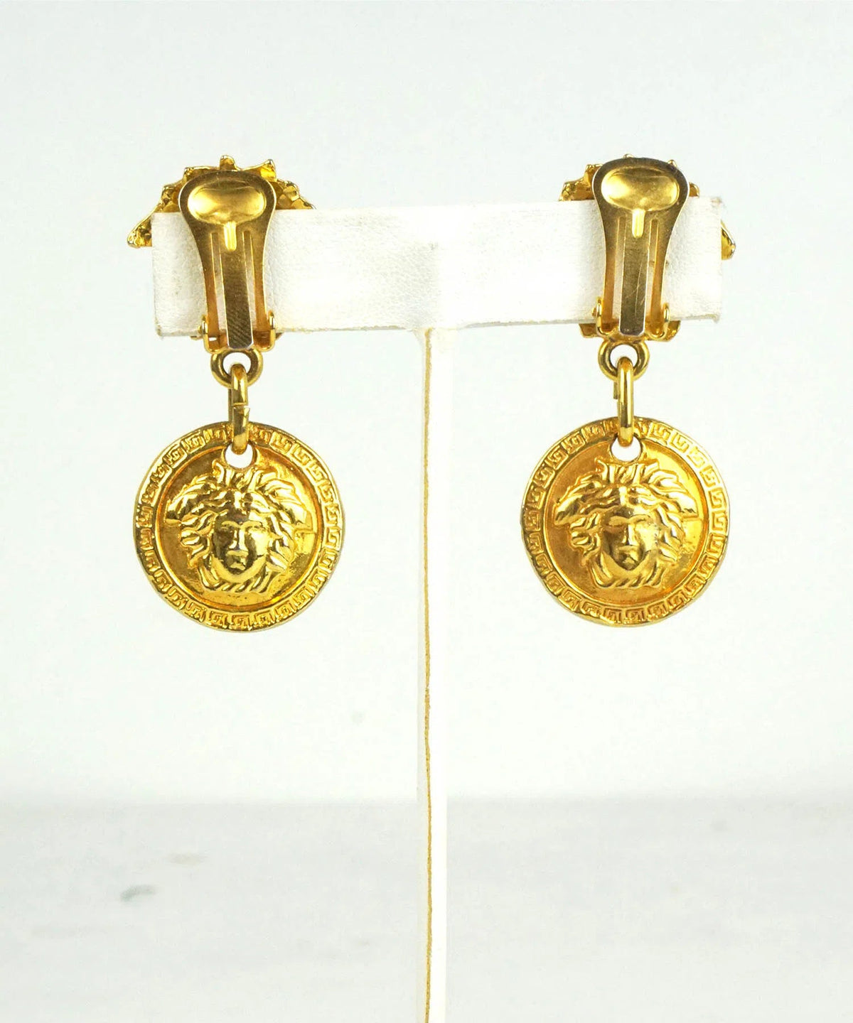 Gianni Versace Vintage Medusa Drop Earrings 1990’s