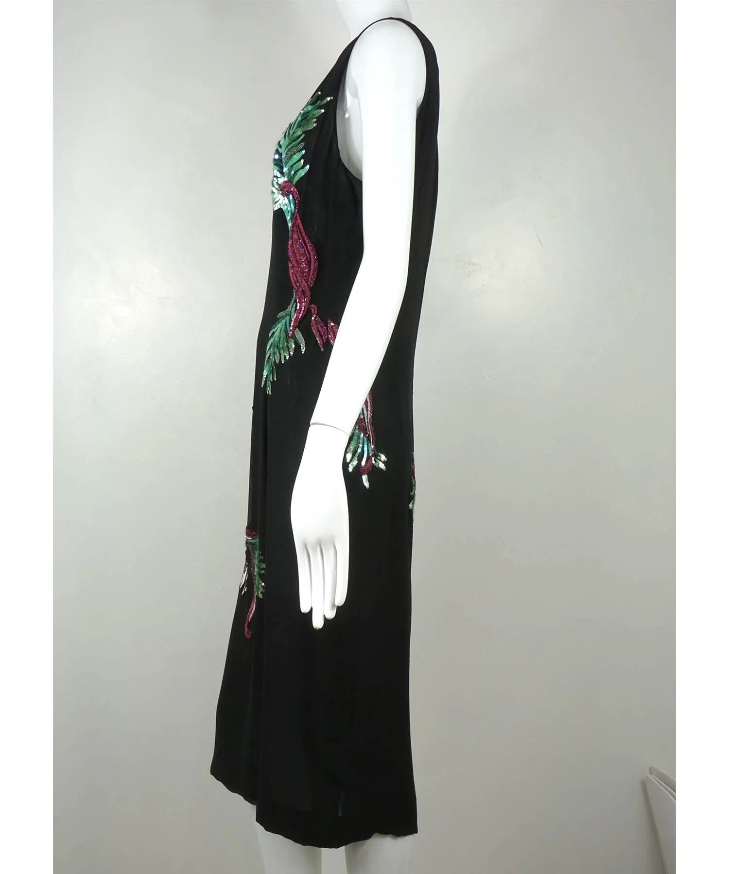 Givenchy Couture by Alexander McQueen Vintage 1997 Sequin Embroidered Bird Dress