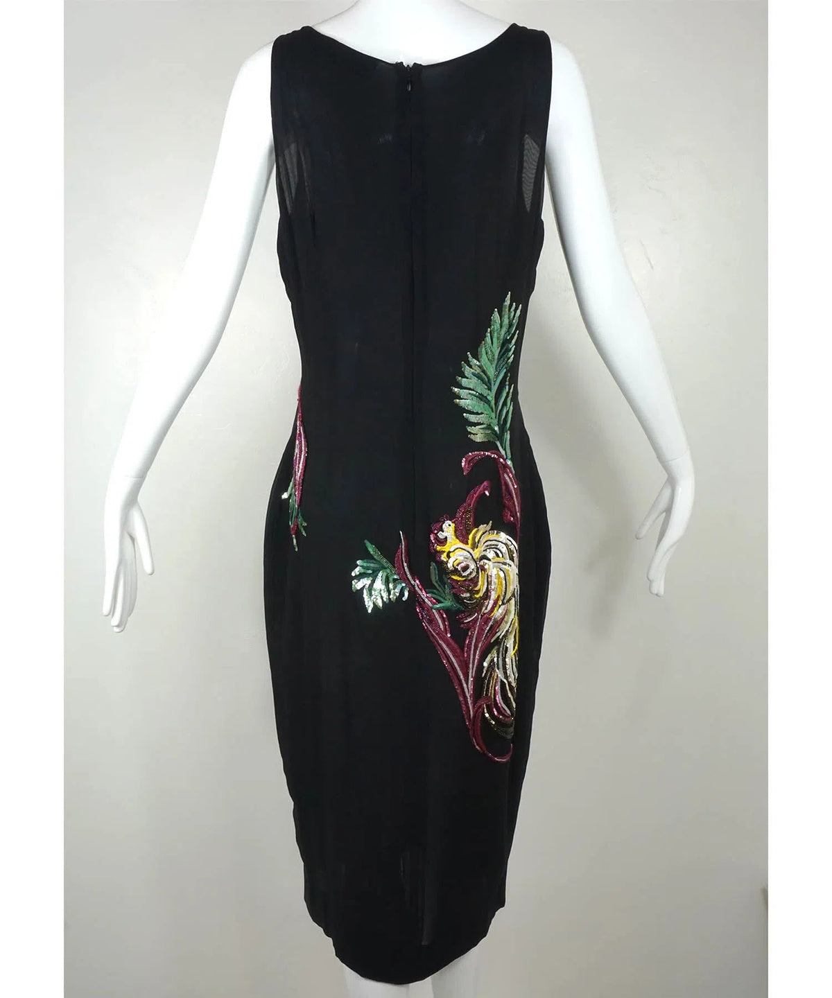 Givenchy Couture by Alexander McQueen Vintage 1997 Sequin Embroidered Bird Dress