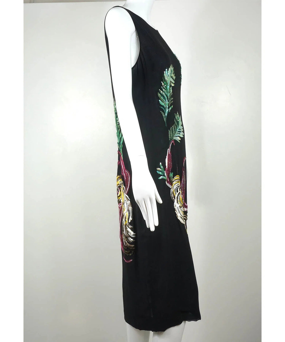 Givenchy Couture by Alexander McQueen Vintage 1997 Sequin Embroidered Bird Dress