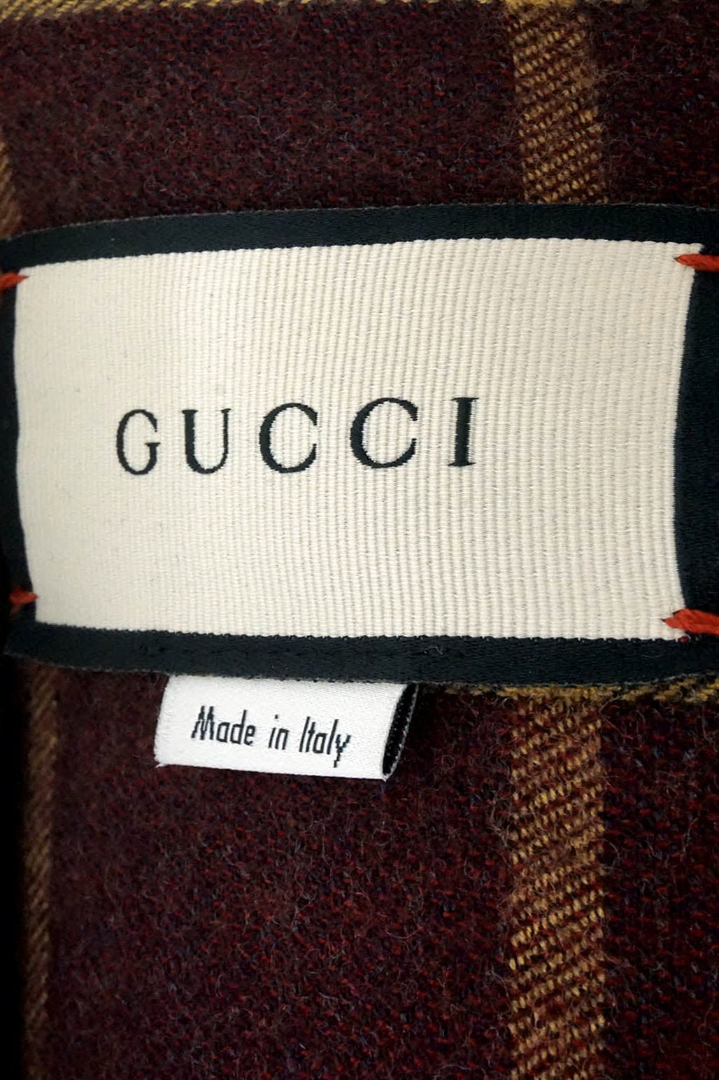 Gucci 2019 GG Wool Button Cape - Foxy Couture Carmel