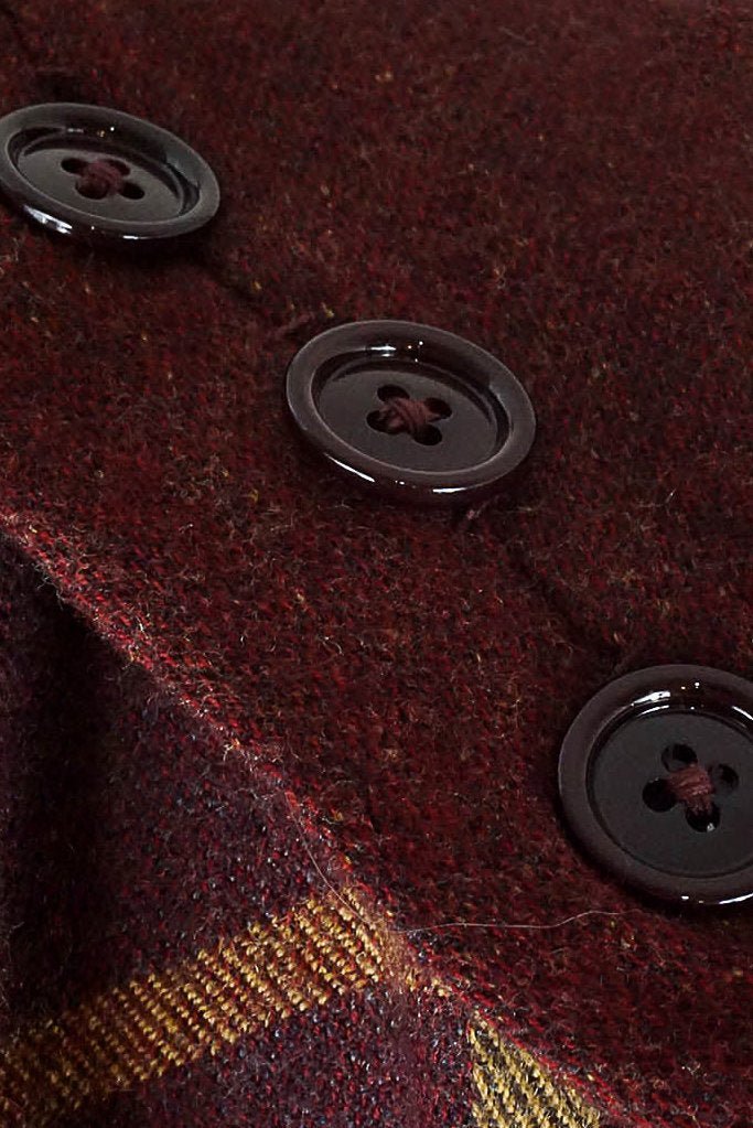 Gucci 2019 GG Wool Button Cape