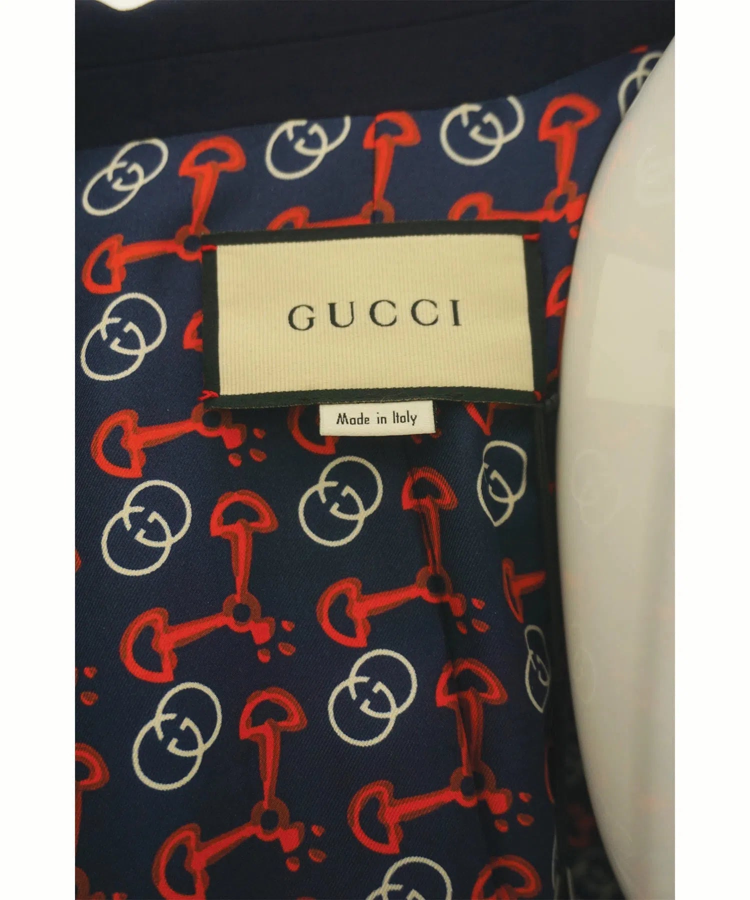Gucci Braid Trim Jacket w/Interlocking GG & Horsebit Interior Lining