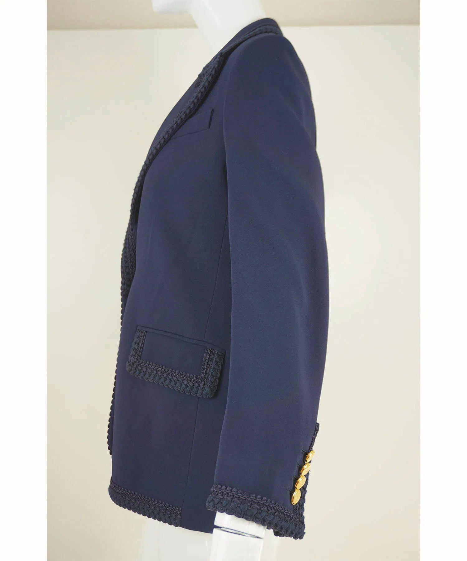 Gucci Braid Trim Jacket w/Interlocking GG & Horsebit Interior Lining - Foxy Couture Carmel