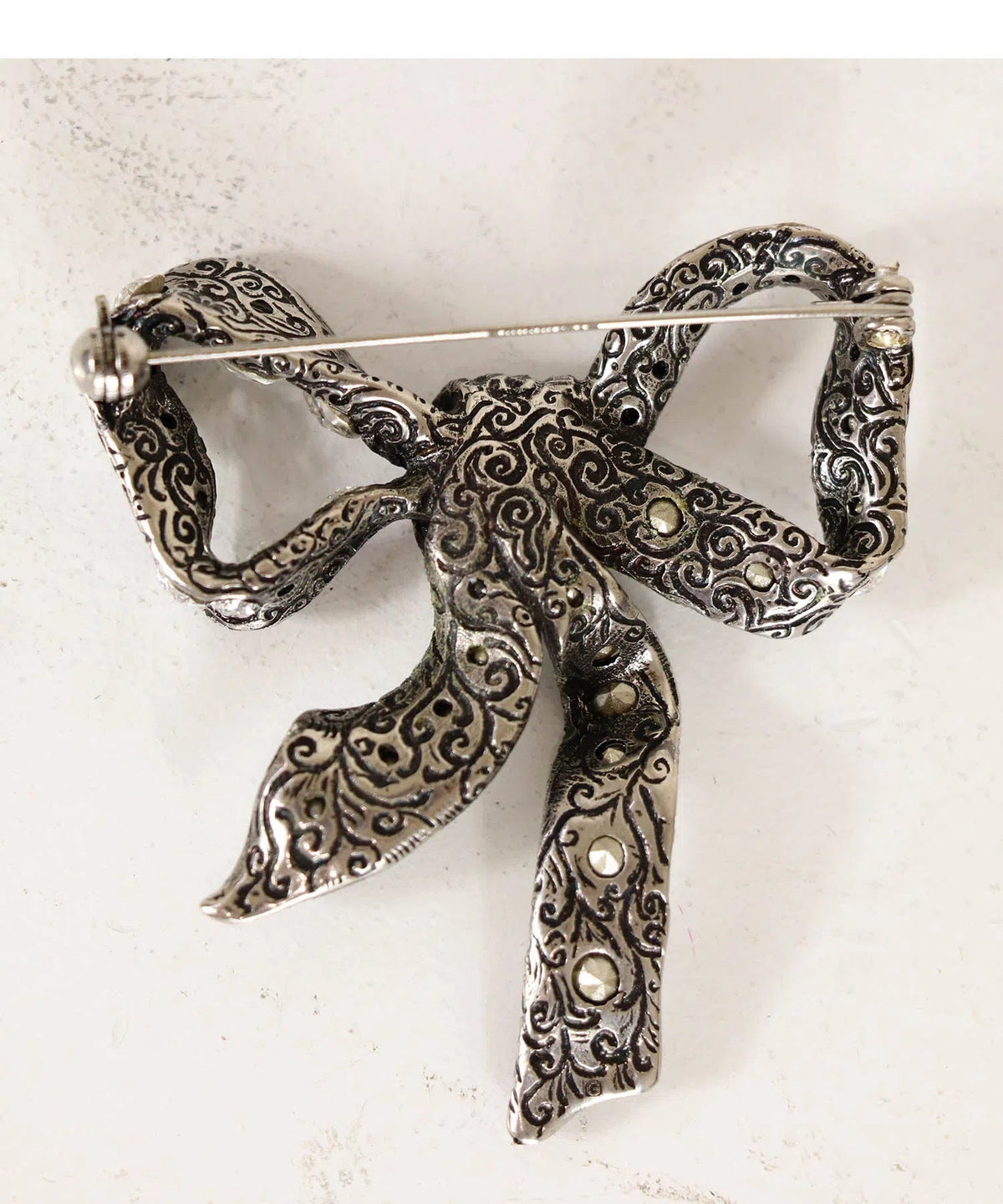 Gucci Crystal Bow Brooch