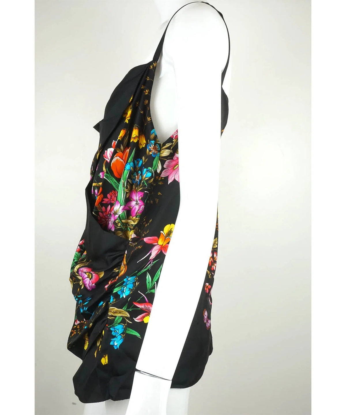 Gucci Flora Butterfly Print Silk Cami