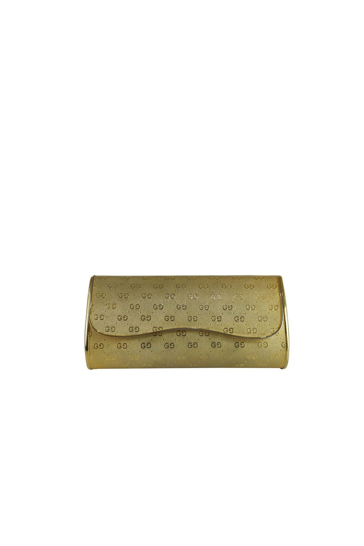 Gucci Gold GG Embossed Minaudière Purse 1970s