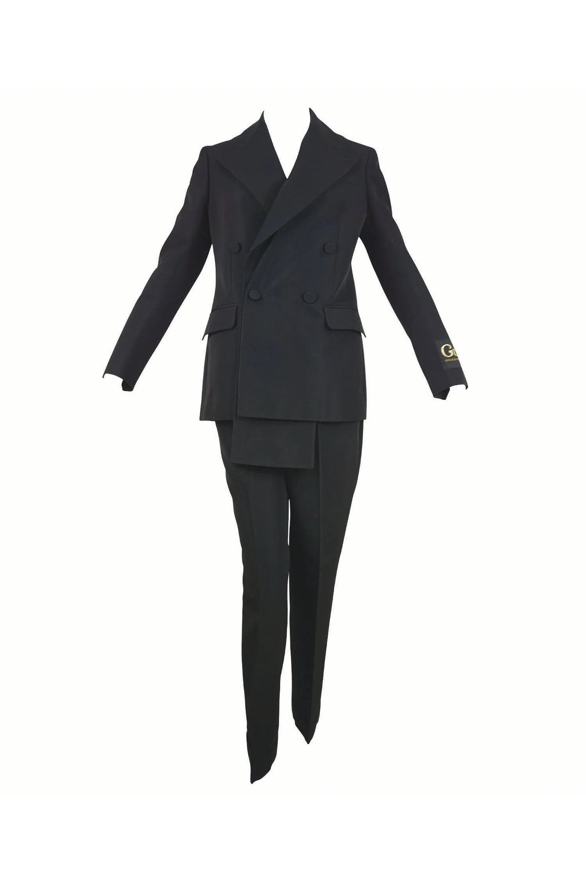 Gucci Layered Cotton Faille Tuxedo w/Gucci Appliqué