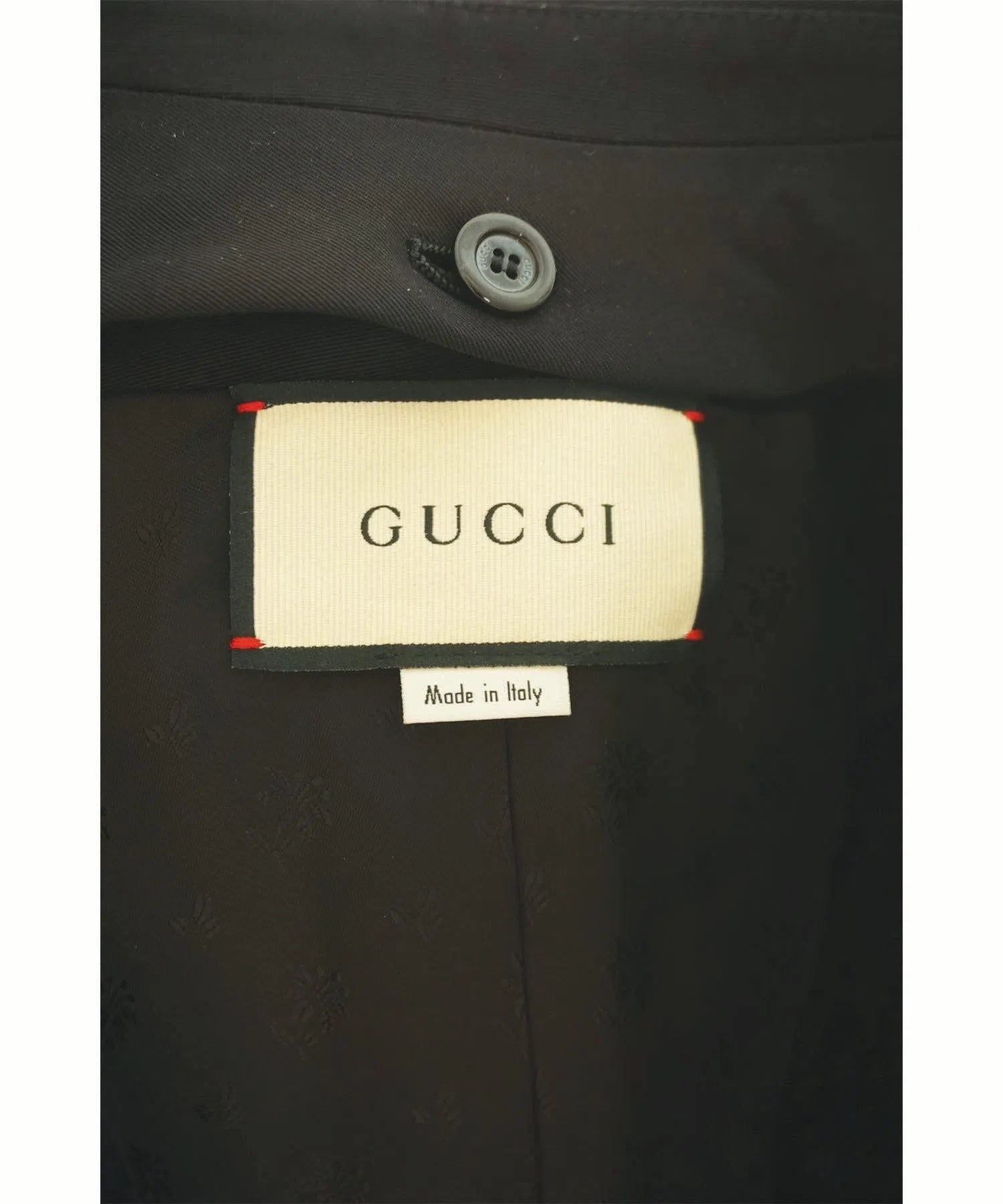Gucci Layered Cotton Faille Tuxedo w/Gucci Appliqué - Foxy Couture Carmel