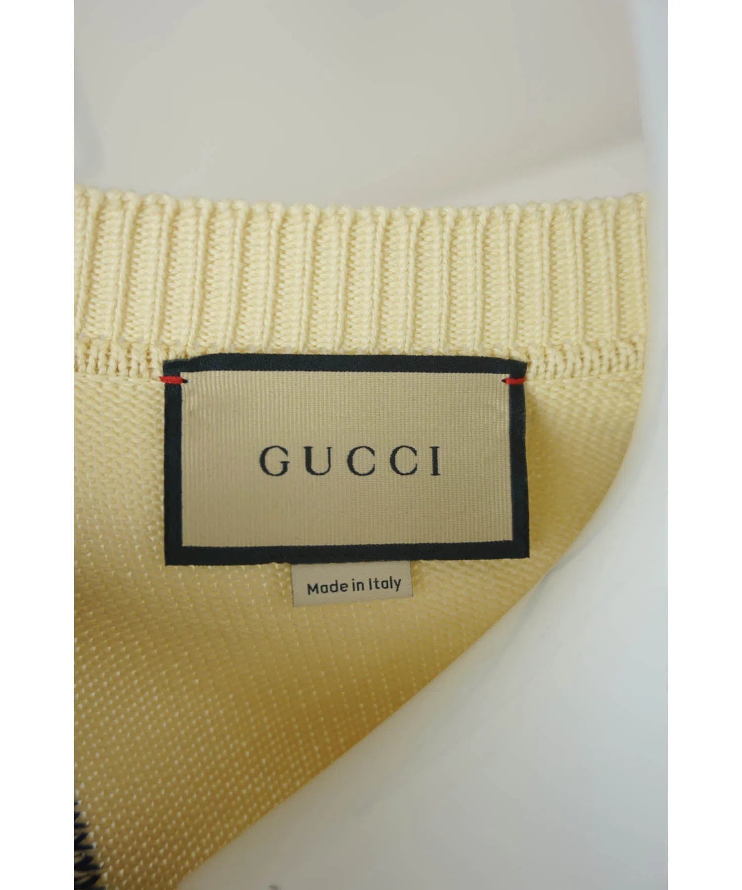 Gucci Men's Cotton Knit Striped GG Logo Cardigan Sweater
