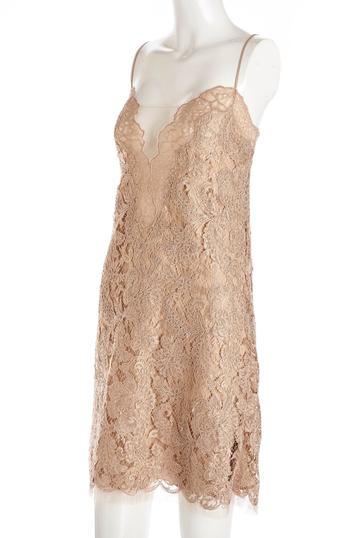 Gucci Nude Lace Dress Mini