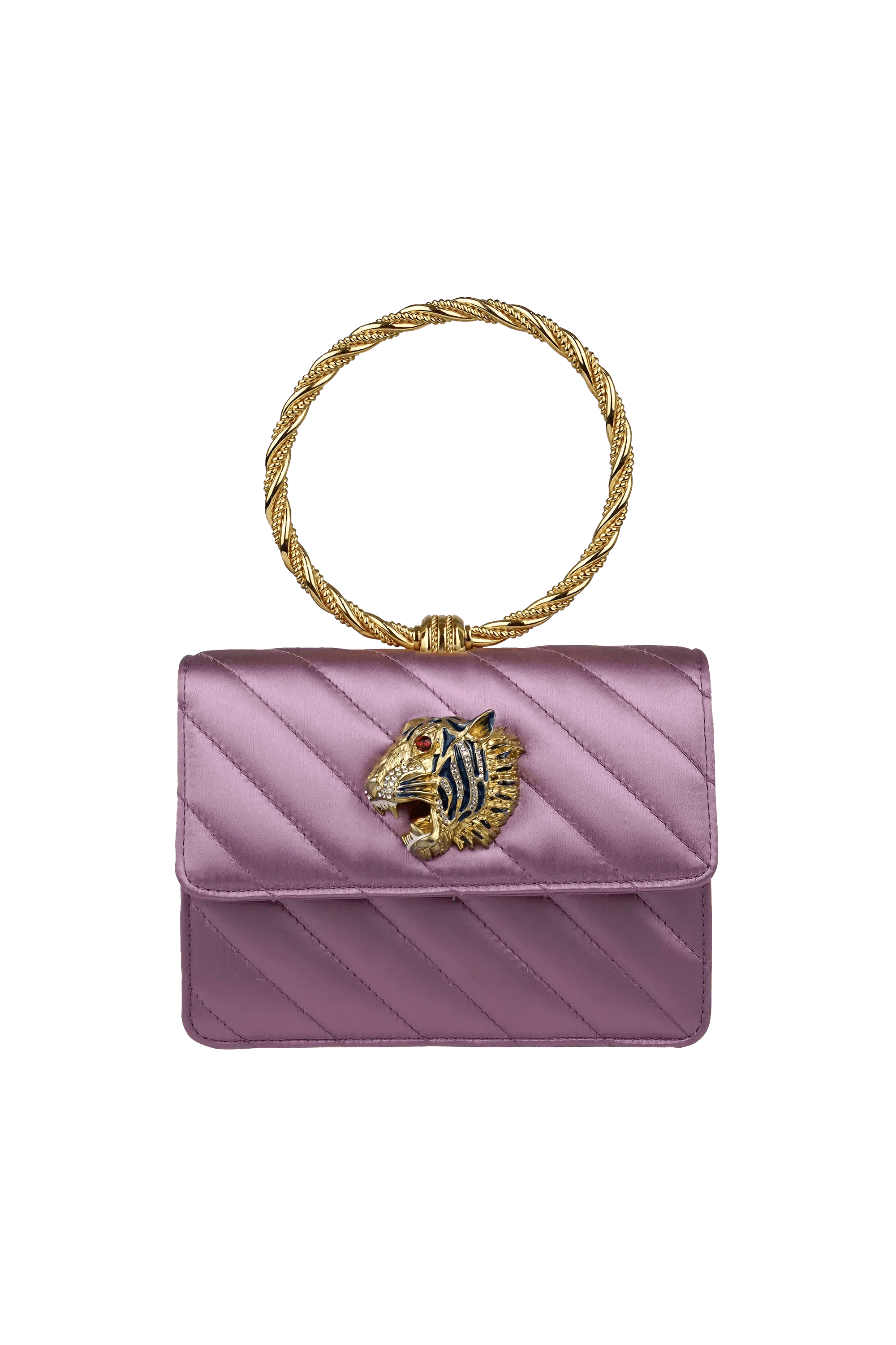 Gucci Rajah Satin Mini Bracelet Handle Bag - Foxy Couture Carmel