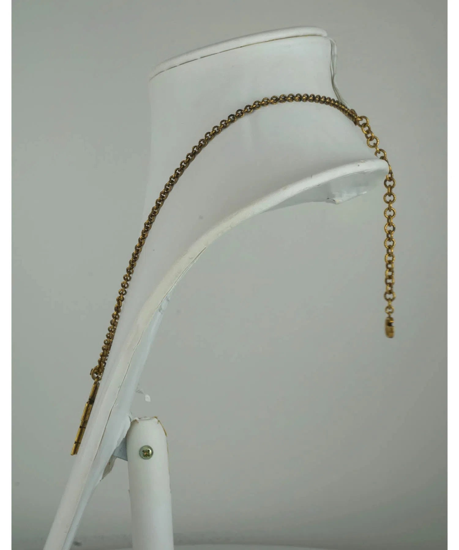 Gucci Small Glass Cross Pendant Necklace - Foxy Couture Carmel