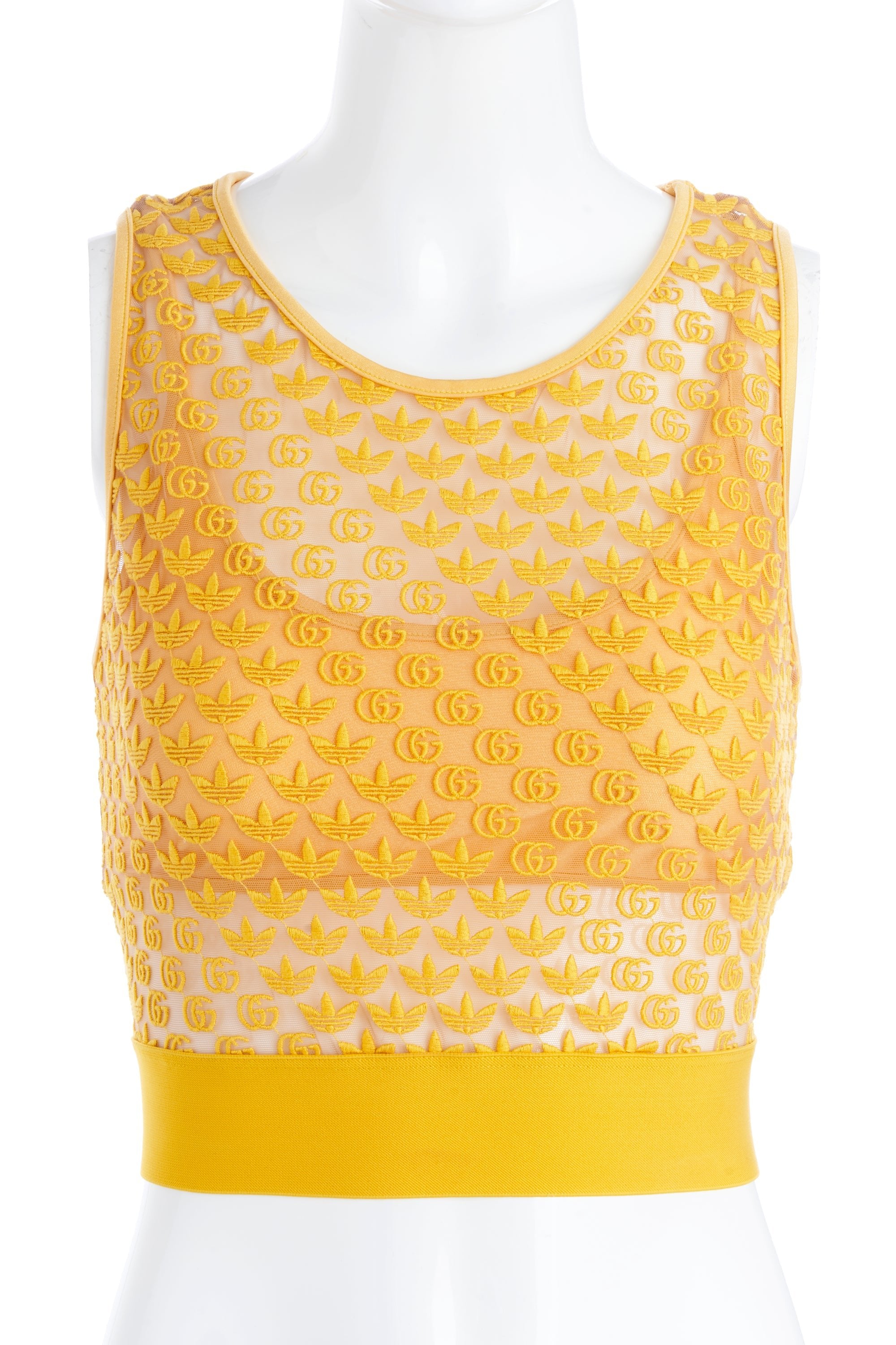 Gucci x Adidas Yellow Sport Top - Foxy Couture Carmel