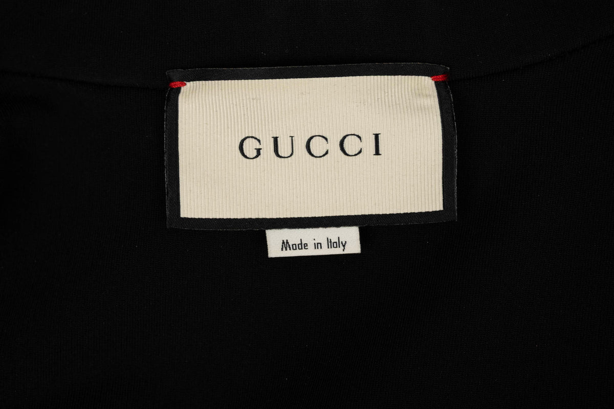 Gucci Red and Blue Long Sleeve Ribbon Dress