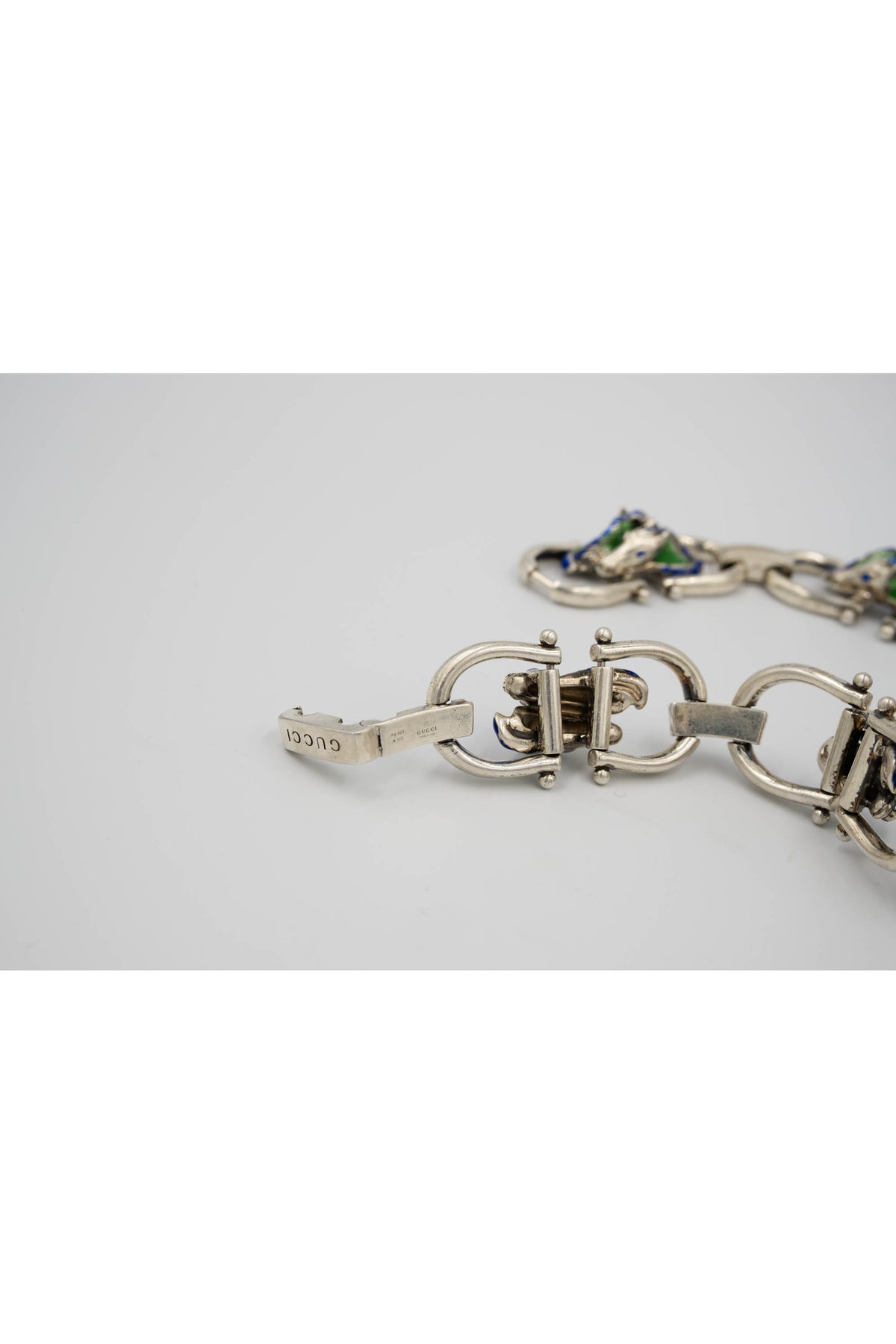 Gucci Sterling Silver and Enamel Horse Choker
