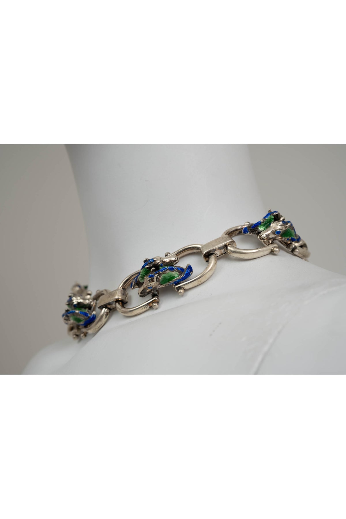 Gucci Sterling Silver and Enamel Horse Choker