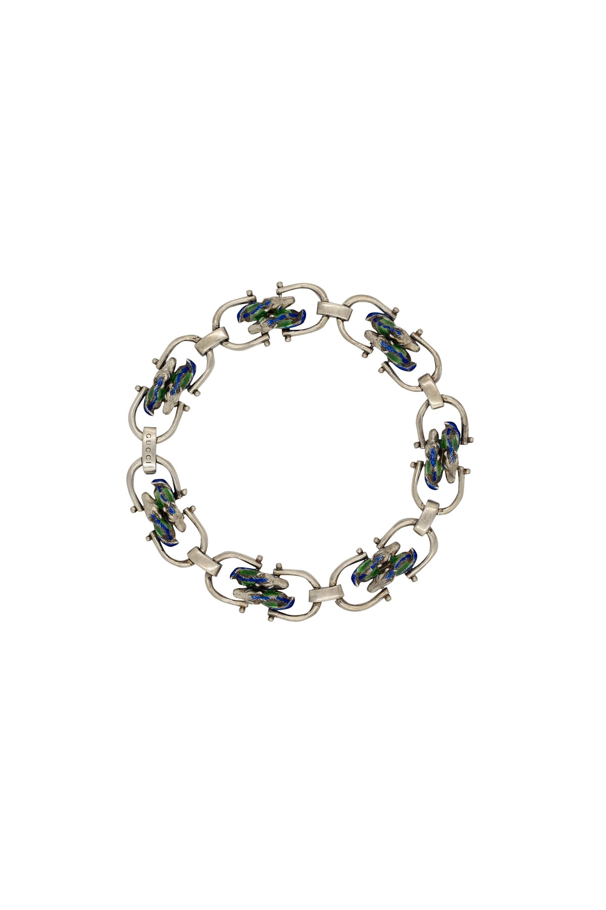 Gucci Sterling Silver and Enamel Horse Choker