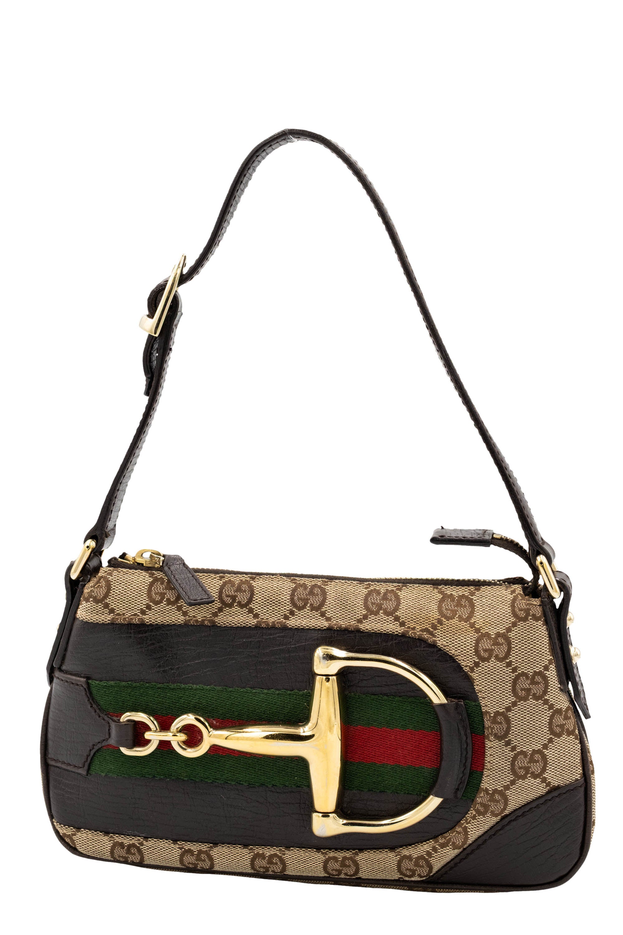 Gucci Brown Supreme Canvas GG Pattern Hobo Bag 1990's Y2K - Foxy