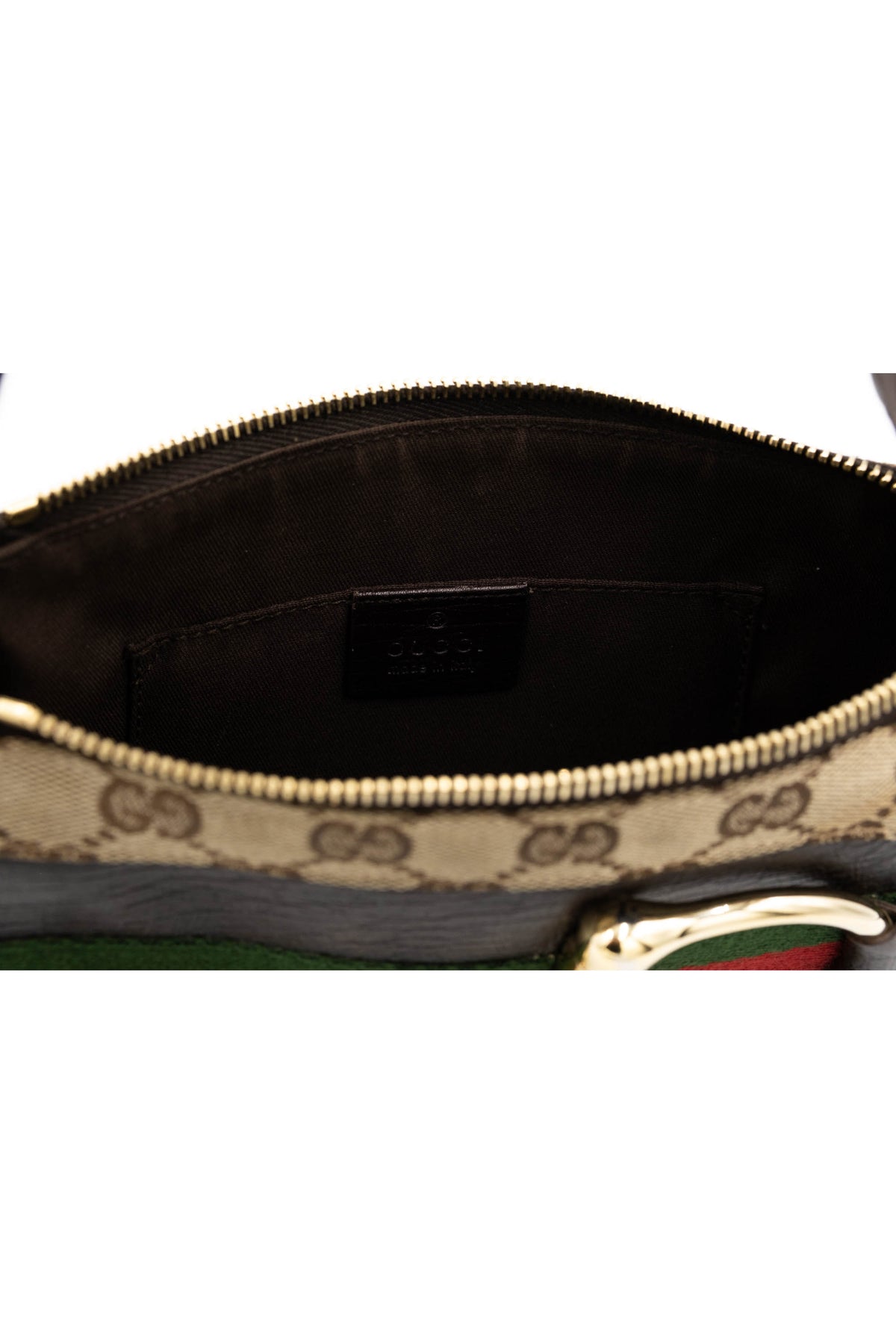 Gucci Brown Supreme Canvas GG Pattern Hobo Bag 1990's Y2K