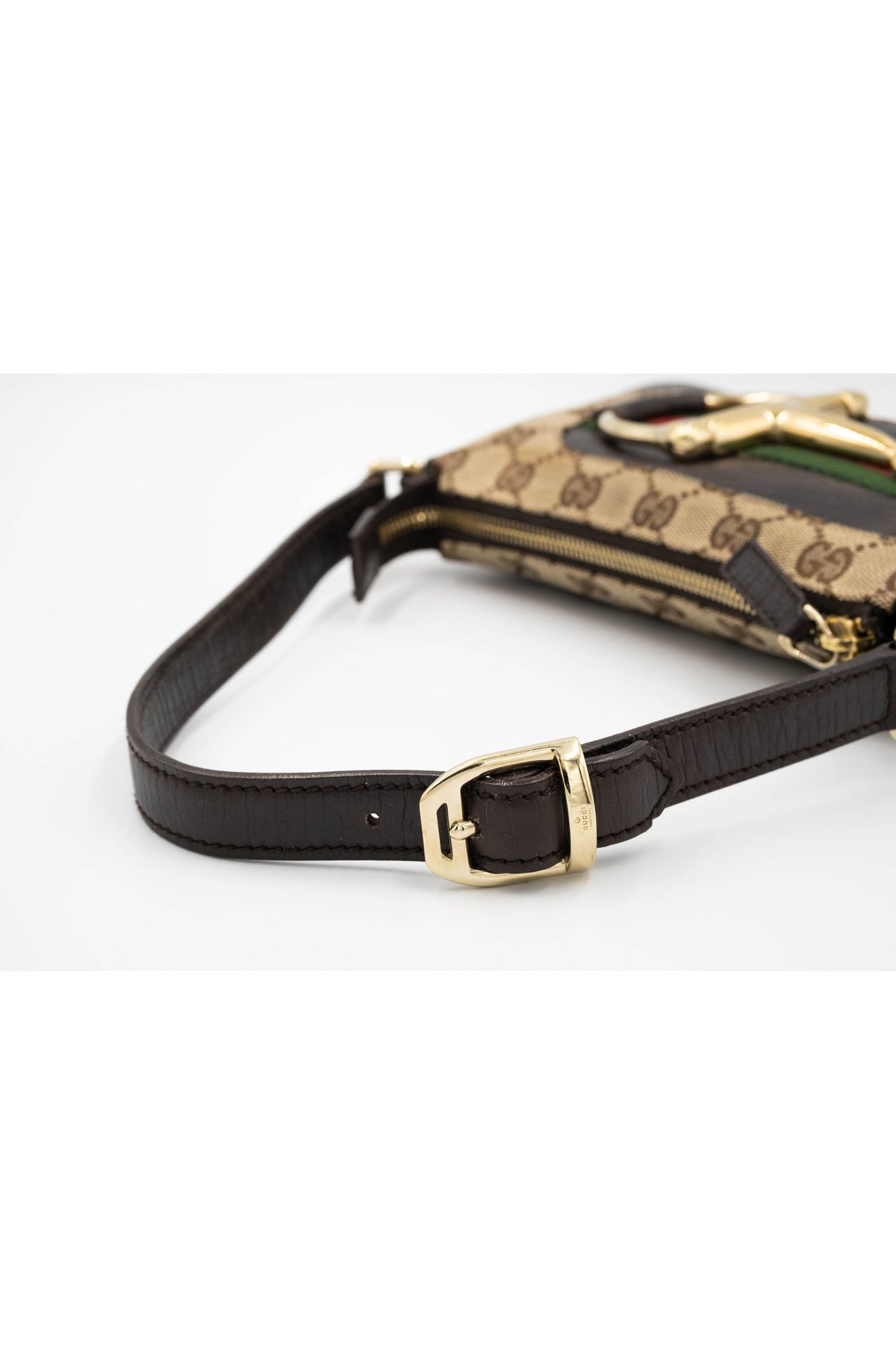 Gucci Brown Supreme Canvas GG Pattern Hobo Bag 1990's Y2K