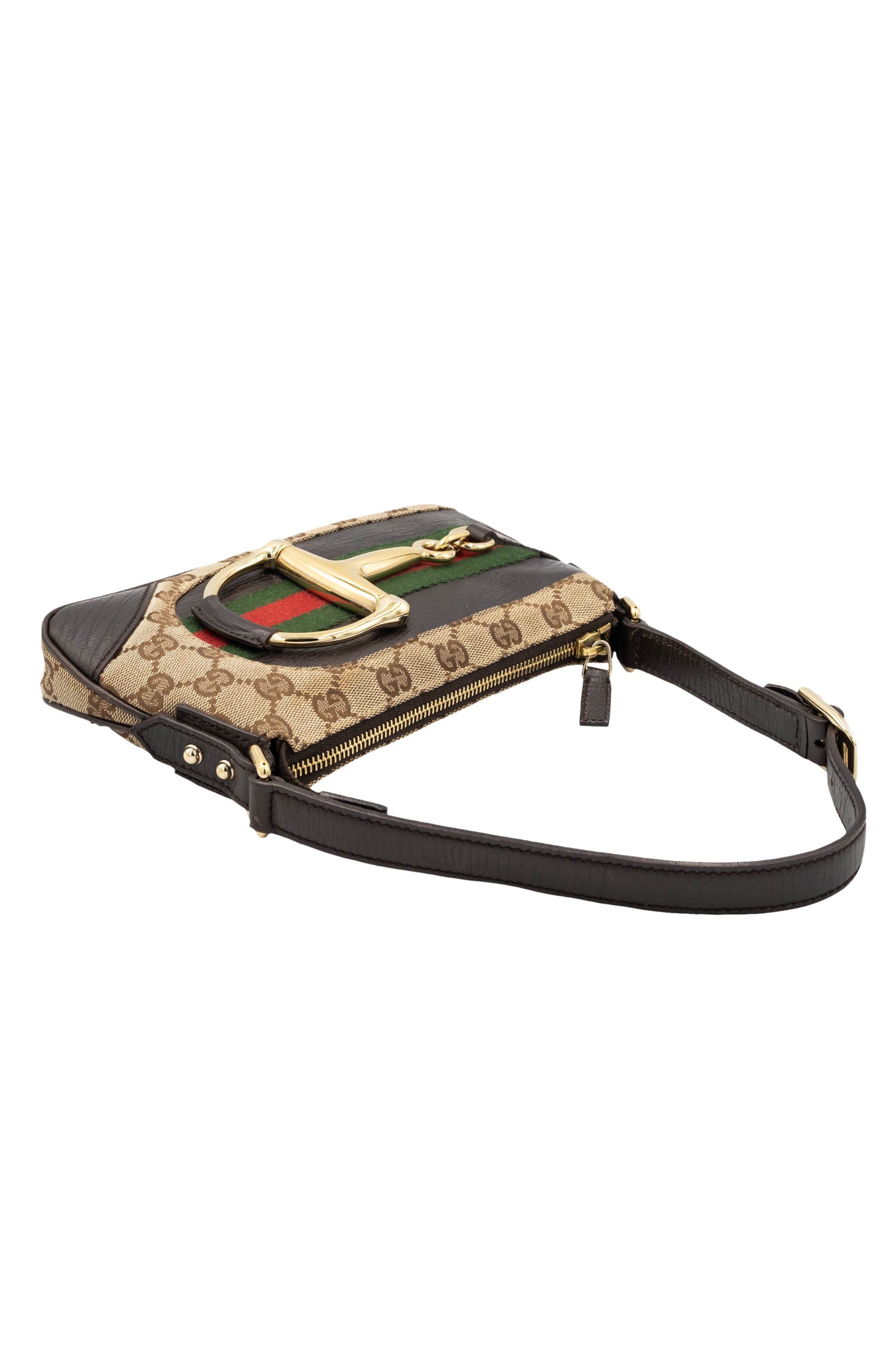 Gucci Brown Supreme Canvas GG Pattern Hobo Bag 1990's Y2K - Foxy
