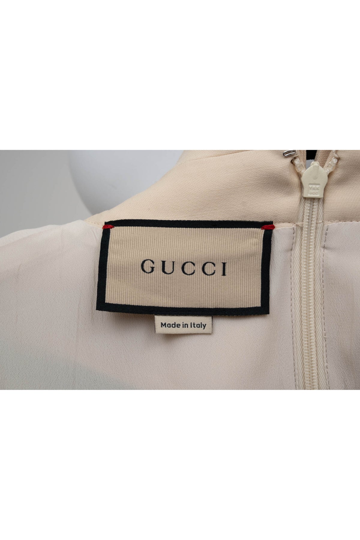 Gucci Gardenia Red and Green 1/2 Zip Polo Mini Dress Size 42/6