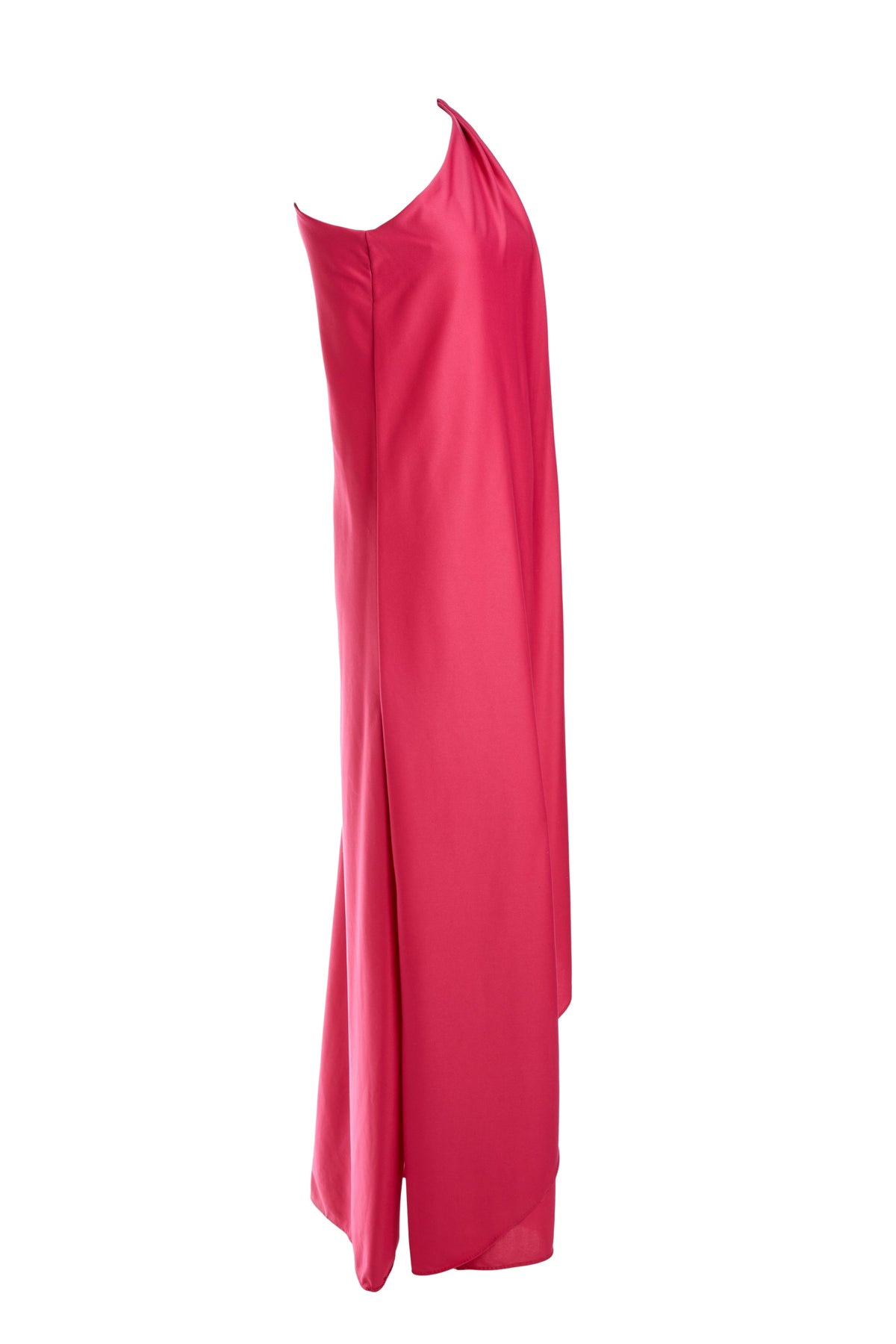 Halston IV 1970&#39;s Raspberry Maxi Dress