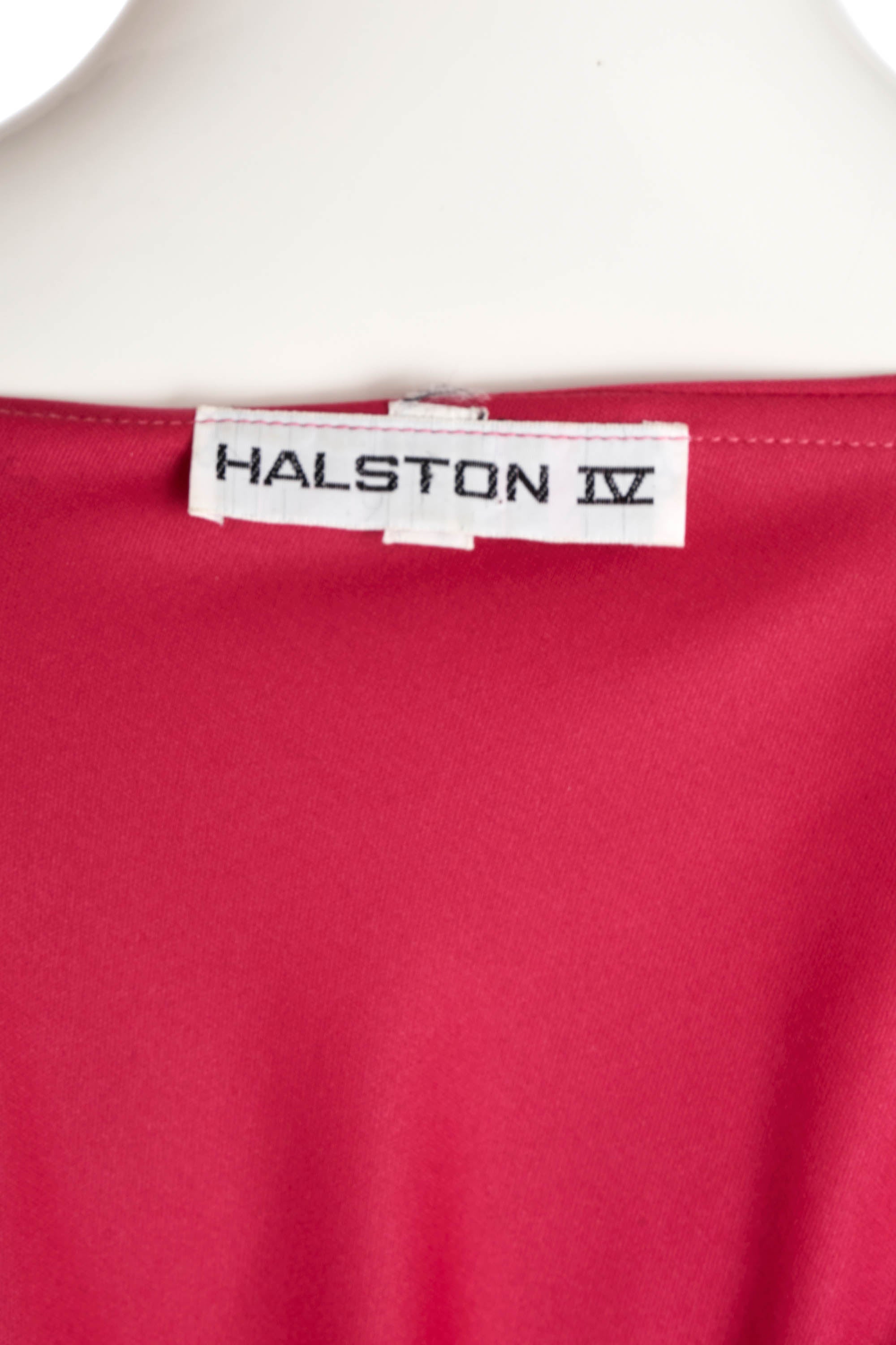 Halston IV 1970's Raspberry Maxi Dress