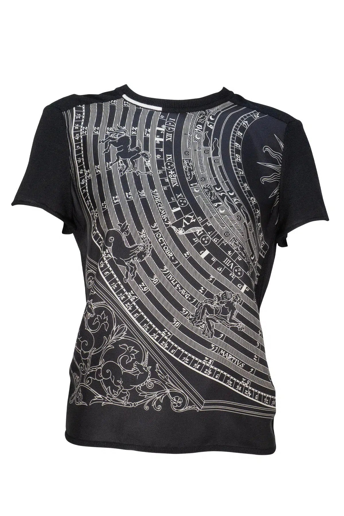 Hermès Astrology Remix Silk Panel Knit Shirt NWT Size 38/M - Foxy Hermès Astrology Remix Silk Panel Knit Shirt NWT Size 38/M - Foxy