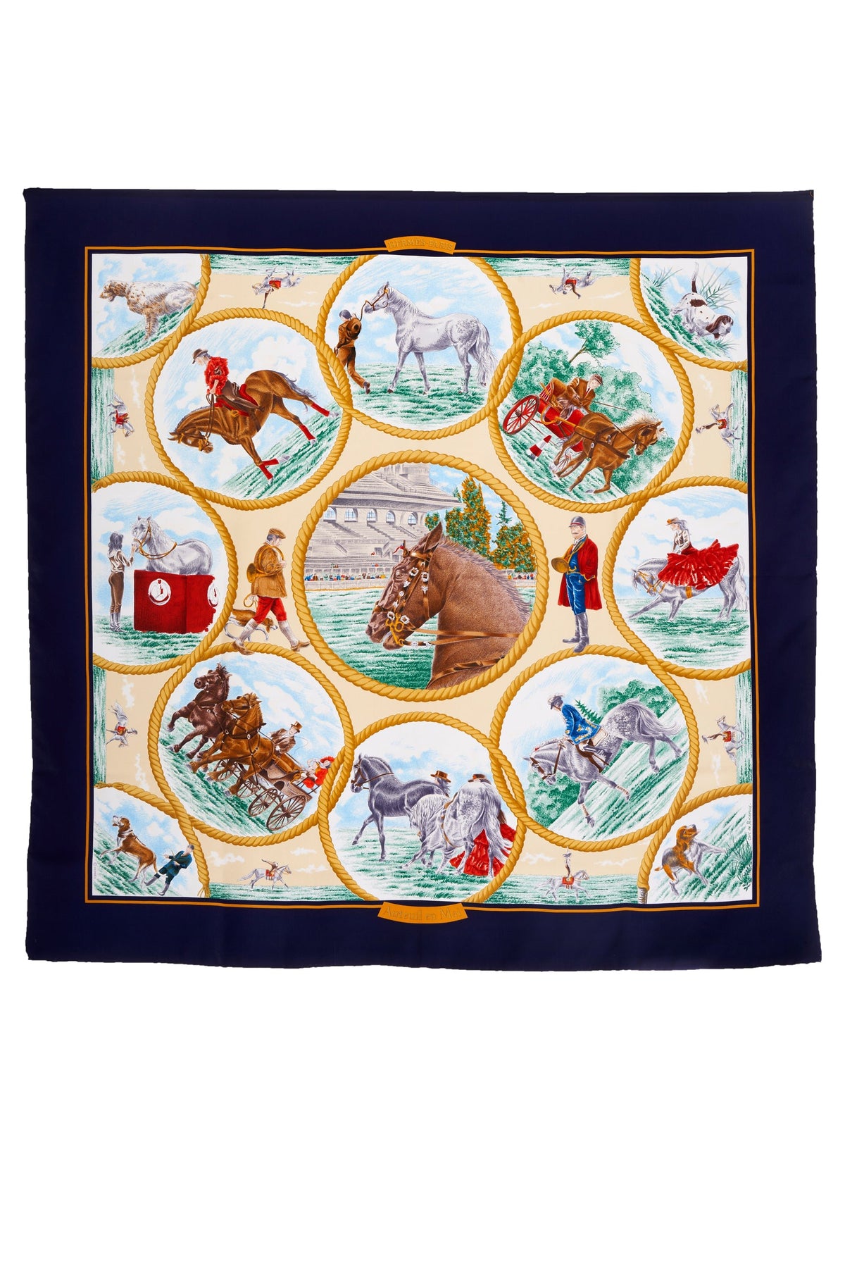 Hermes &quot;Auteuil en Mai&quot; Scarf 90cm