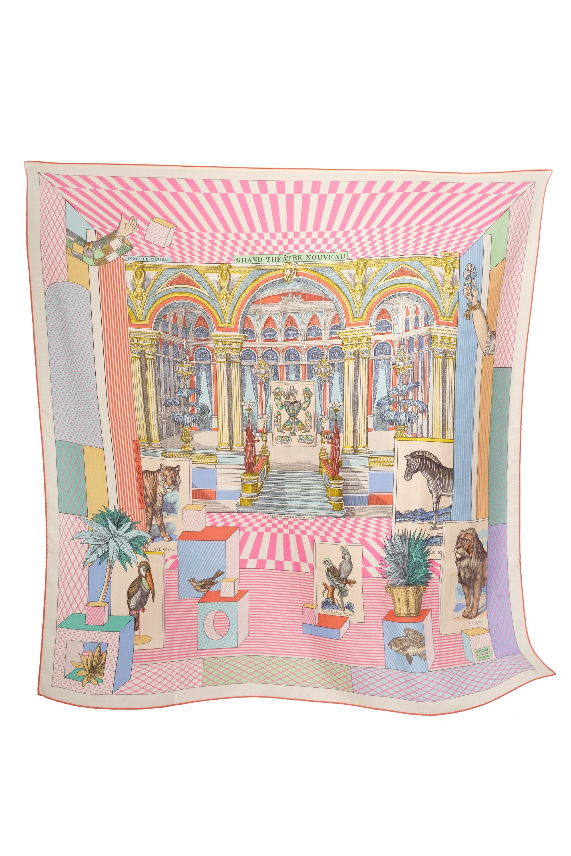 Hermes "Grand Theater" Scarf 110cm