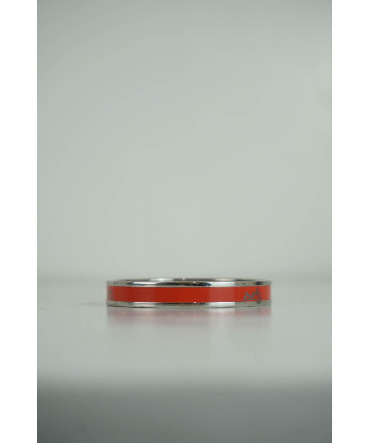 Hermès Red Enamel Logo Bracelet