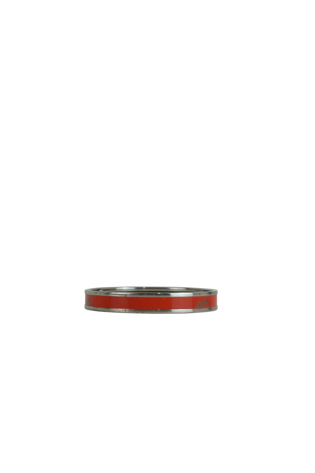 Hermès Red Enamel Logo Bracelet