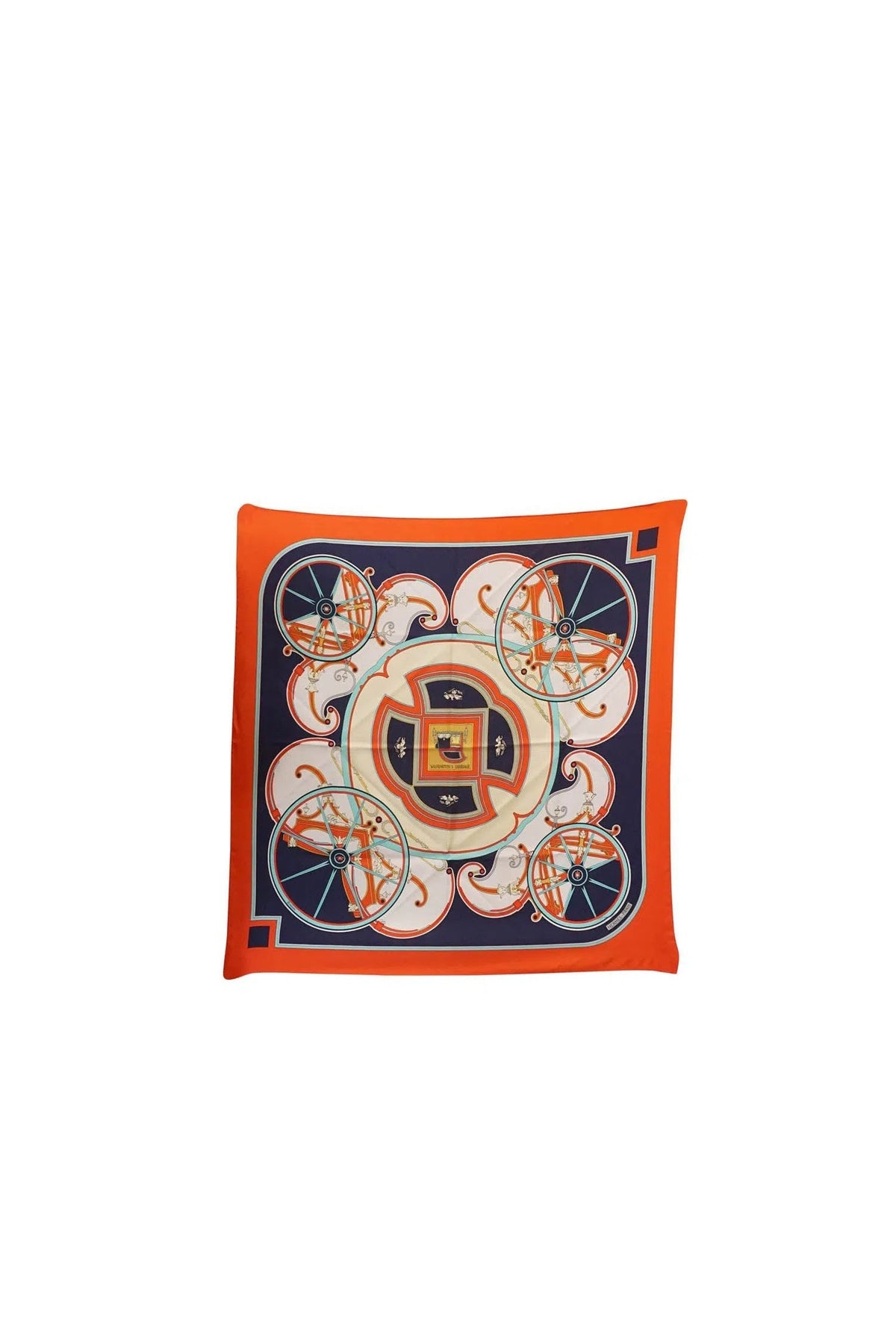 Hermès Washington&#39;s Carriage Silk Scarf 90cm