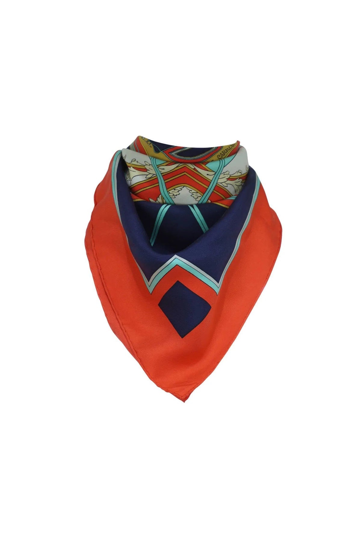 Hermès Washington&#39;s Carriage Silk Scarf 90cm