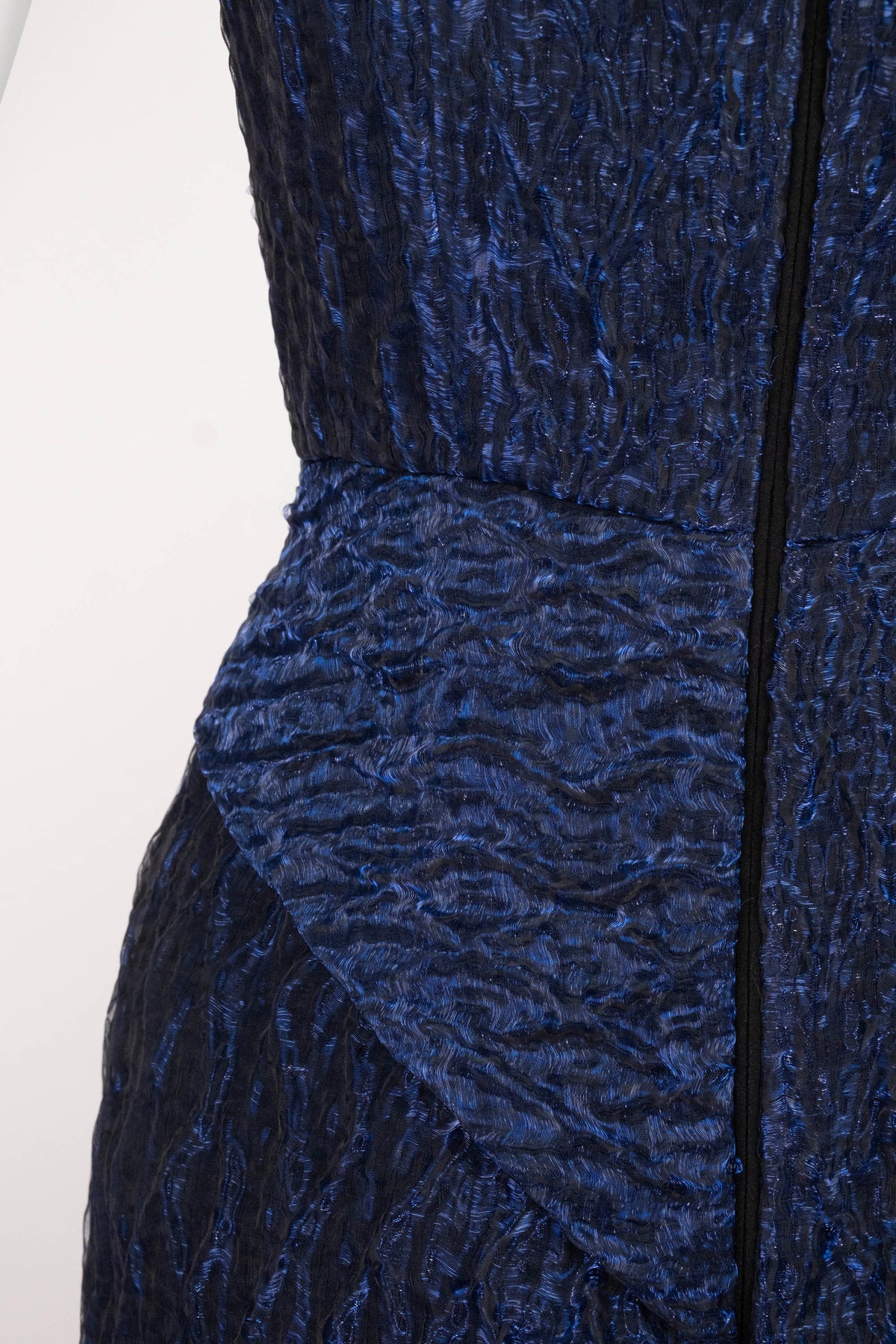 Erdem Sapphire Blue Midi Dress With Shawl FW 2024 Size 6