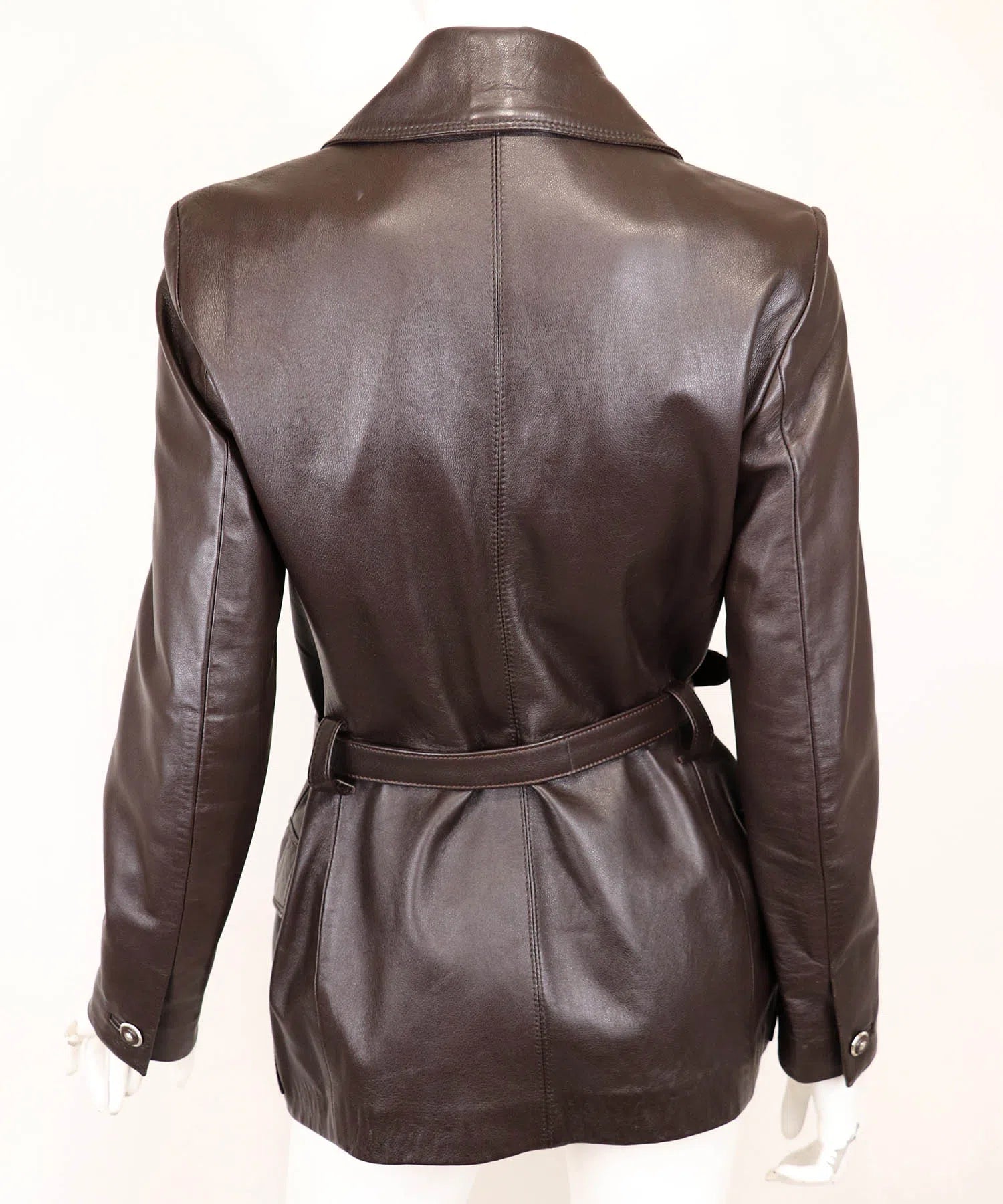 Istante by Versace Leather Jacket - Foxy Couture Carmel