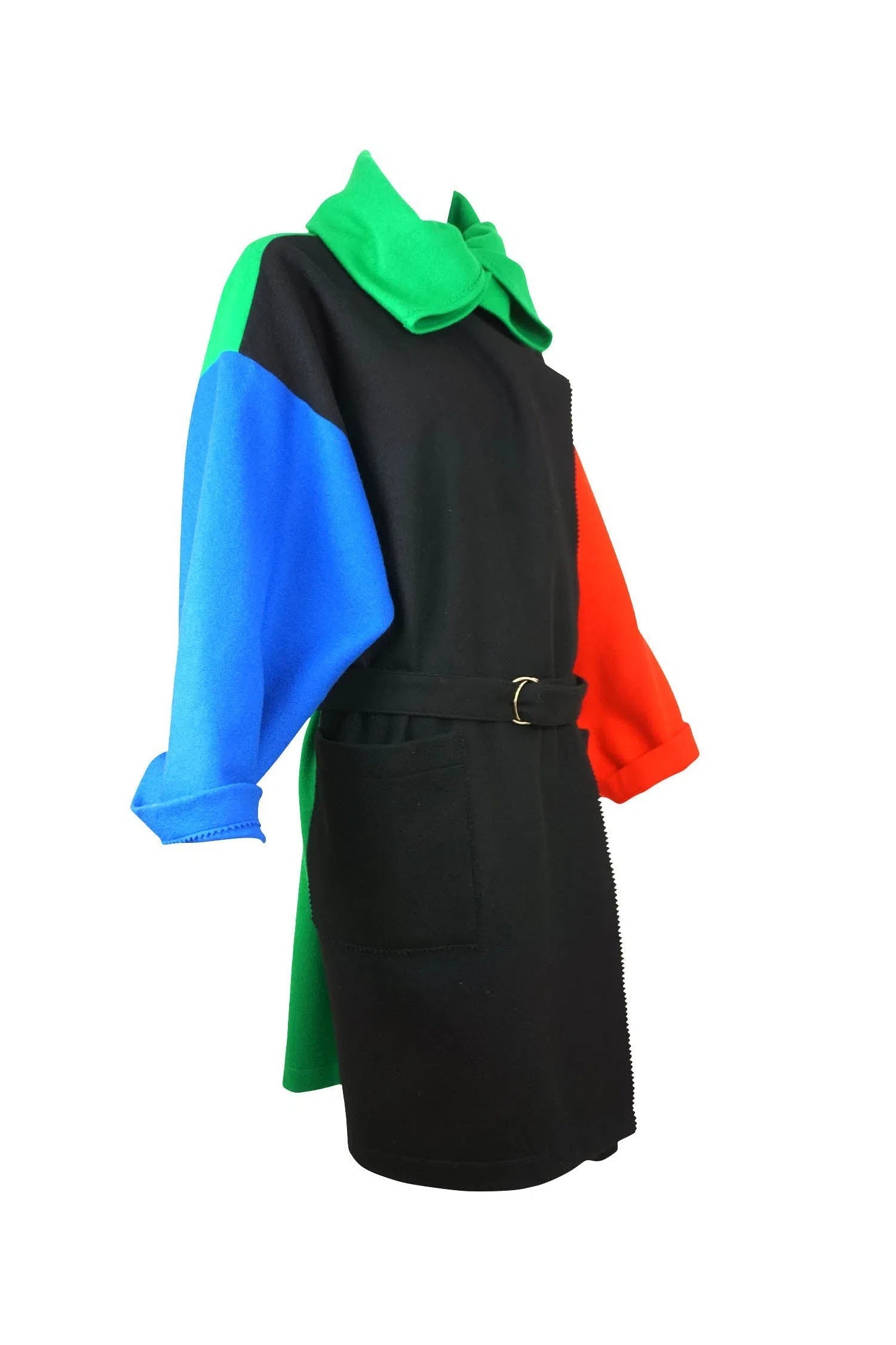 Jean Charles Castlebajac Color Block Coat - Foxy Couture Carmel